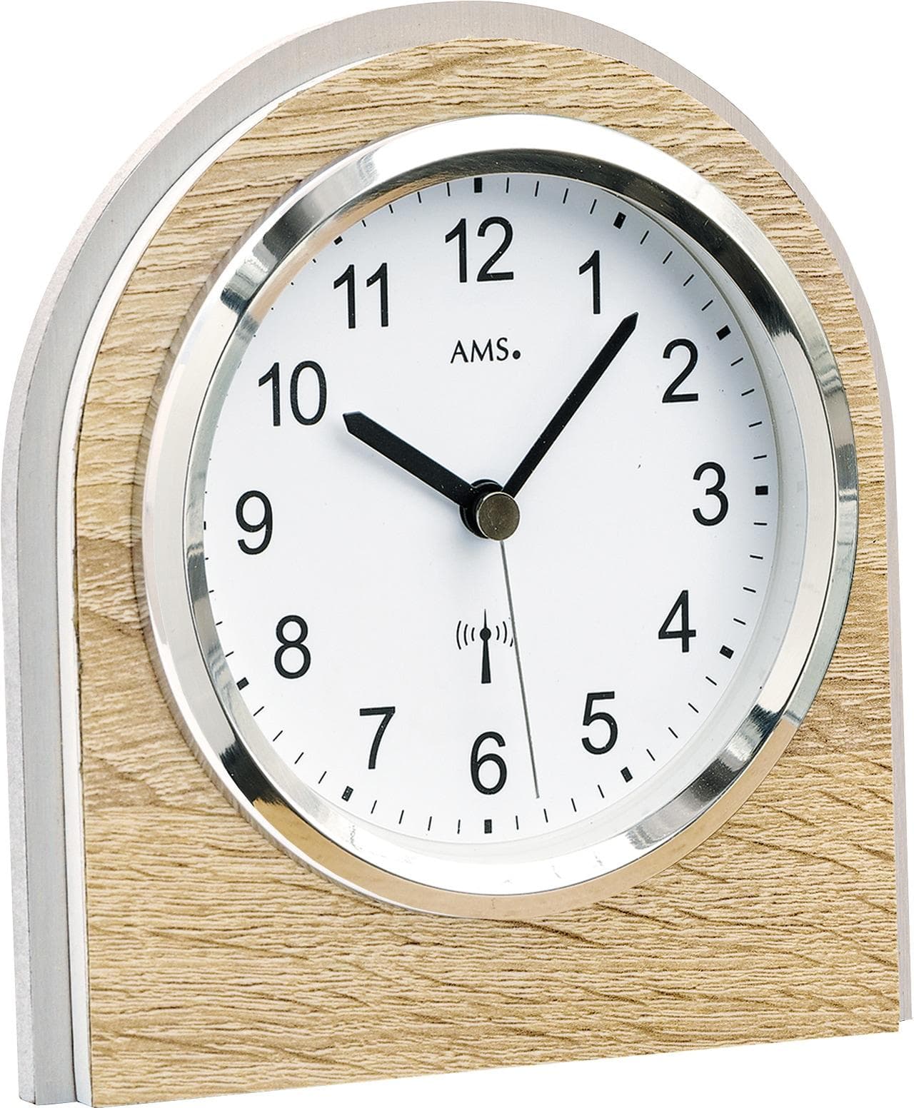 AMS Funktischuhr F5199 Beige Quarz Uhr