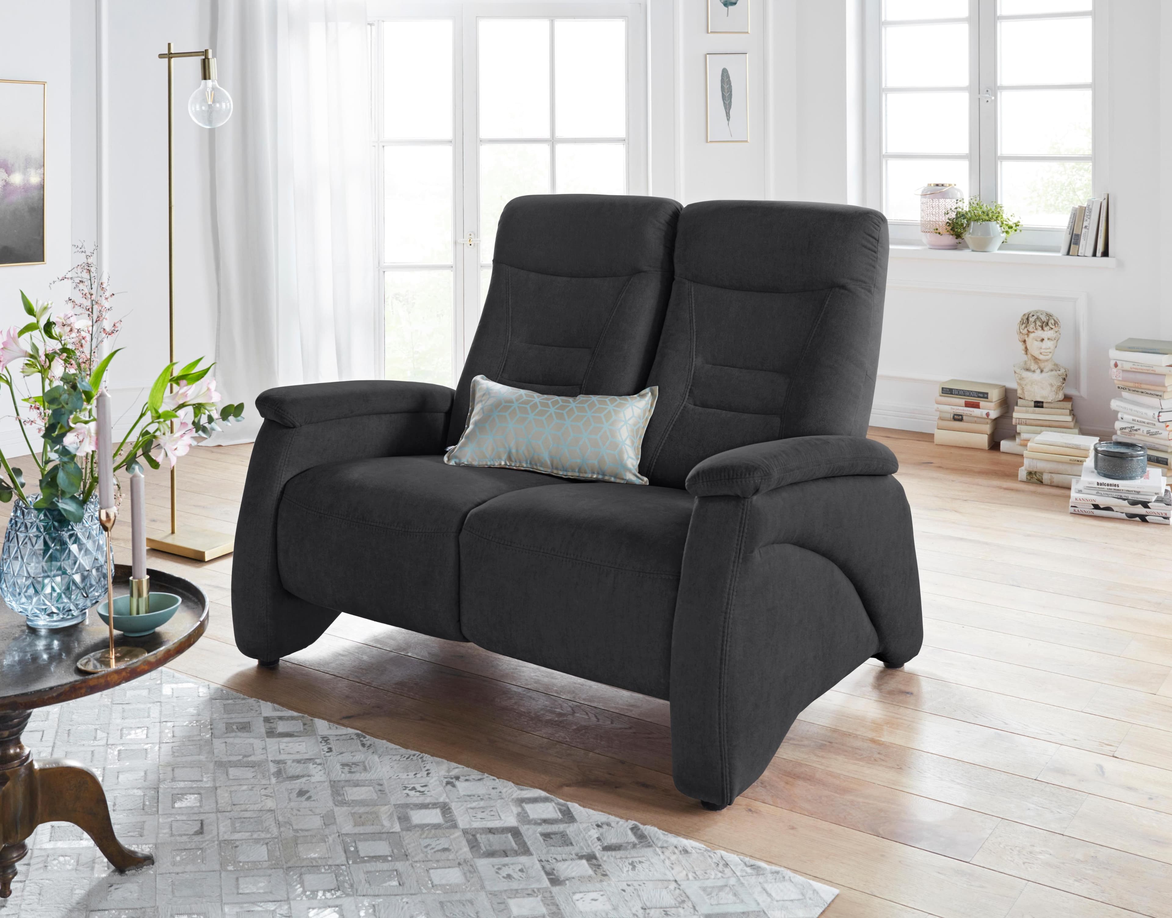 EXXPO 2-Sitzer Sofa Ascoli mit Relaxfunktion und Naturleder