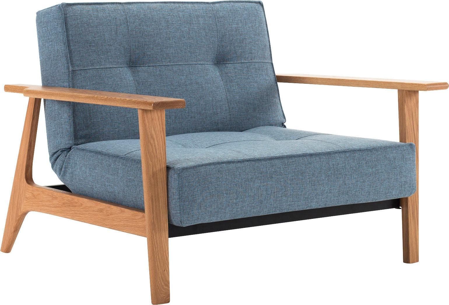 INNOVATION LIVING Sessel Splitback Lightblau Verstellbar