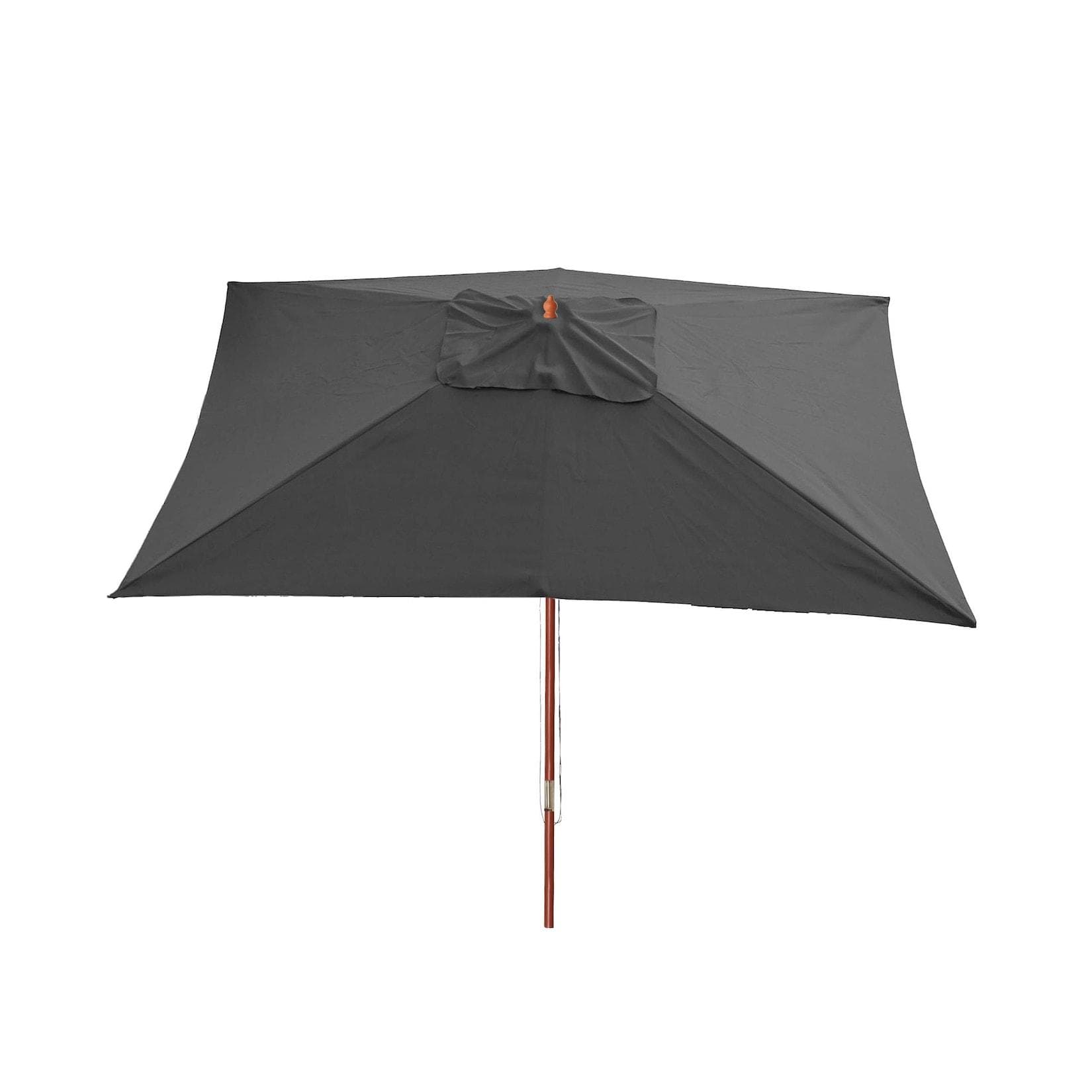 Sonnenschirm Lissabon 3x4m Polyester/Holz Anthrazit