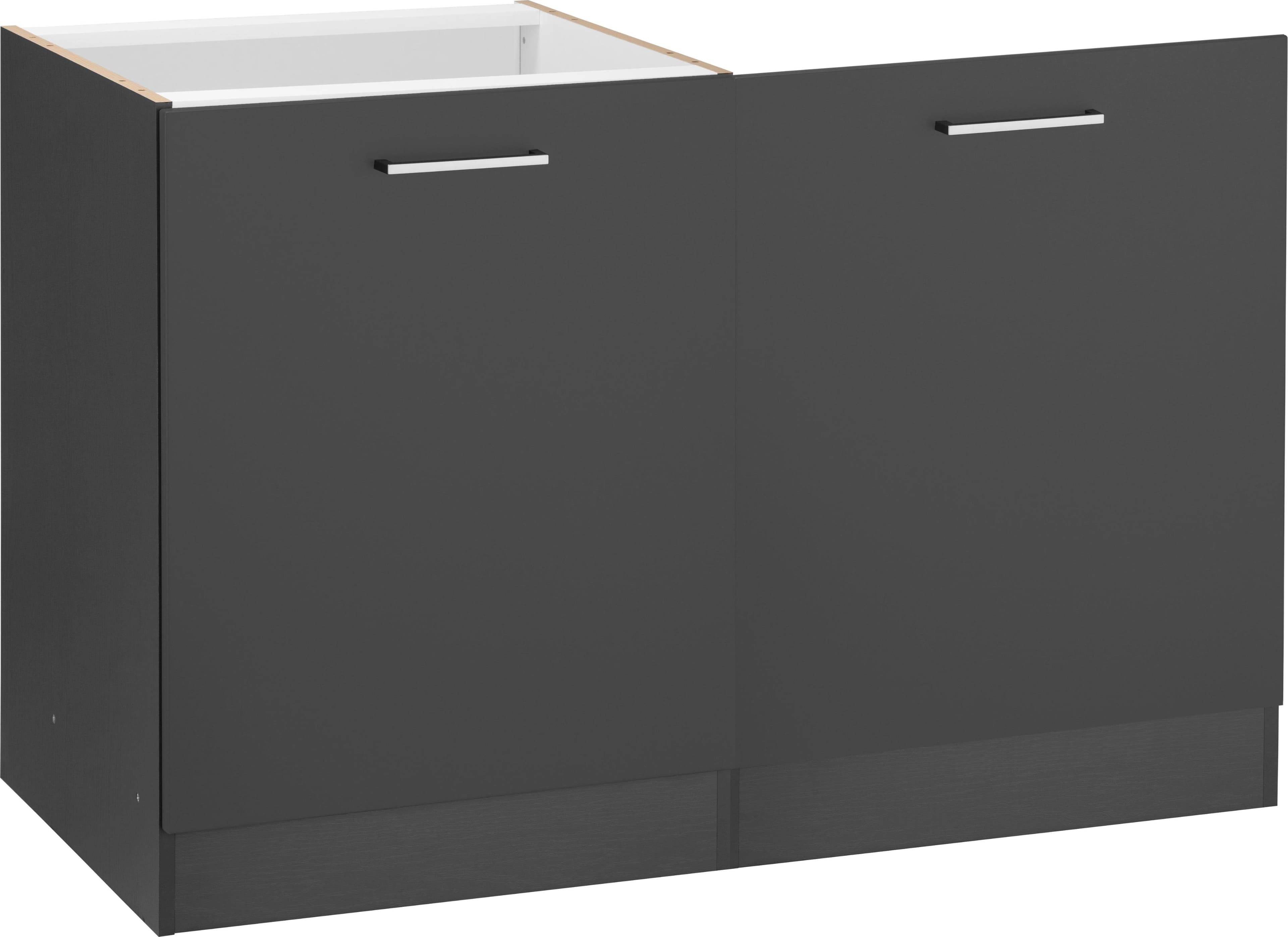 Spülenschrank Kochstation KS-Kehl Grau für Geschirrspülmaschine