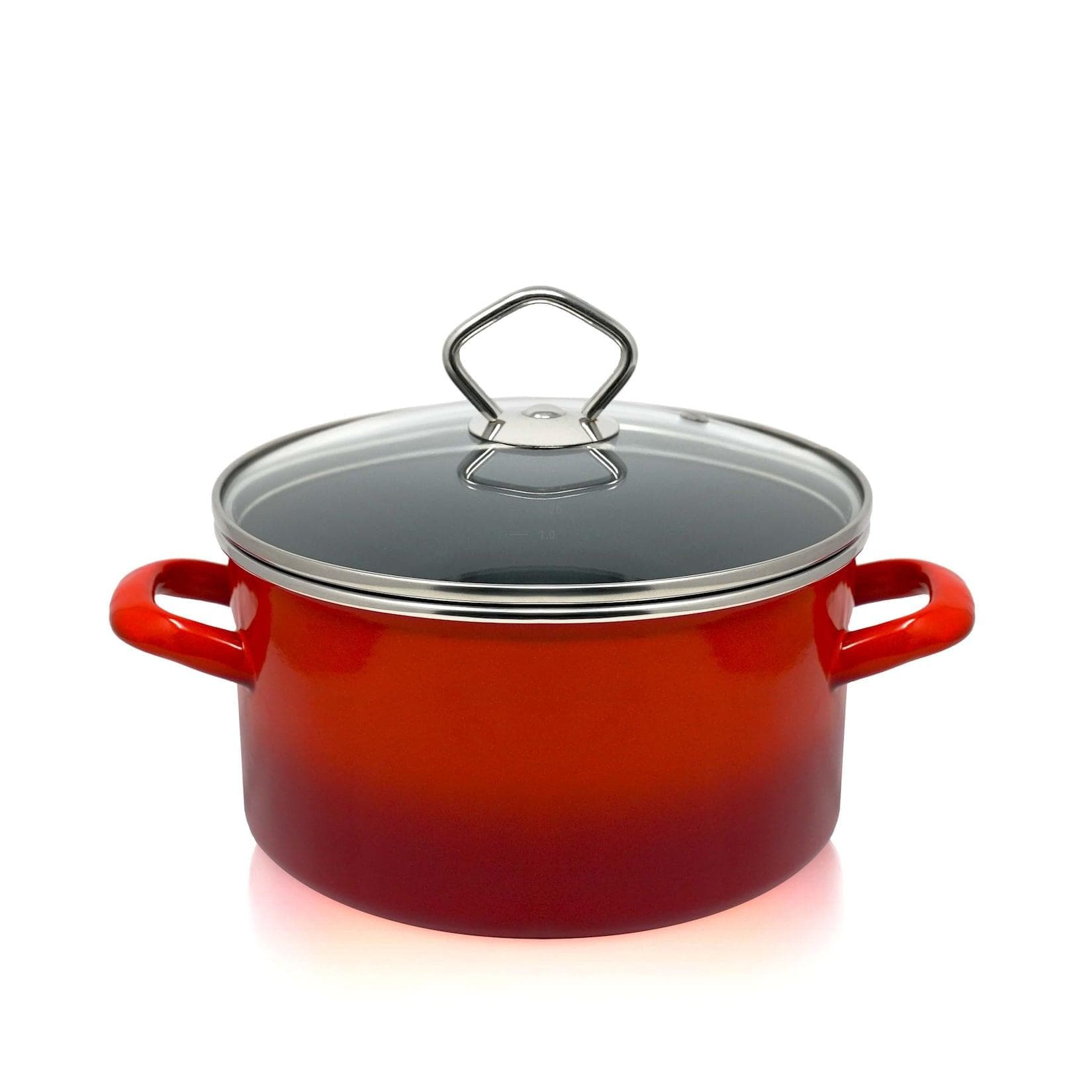 Emaille Fleischtopf Rom 16 cm 1,5 l Karl Krüger