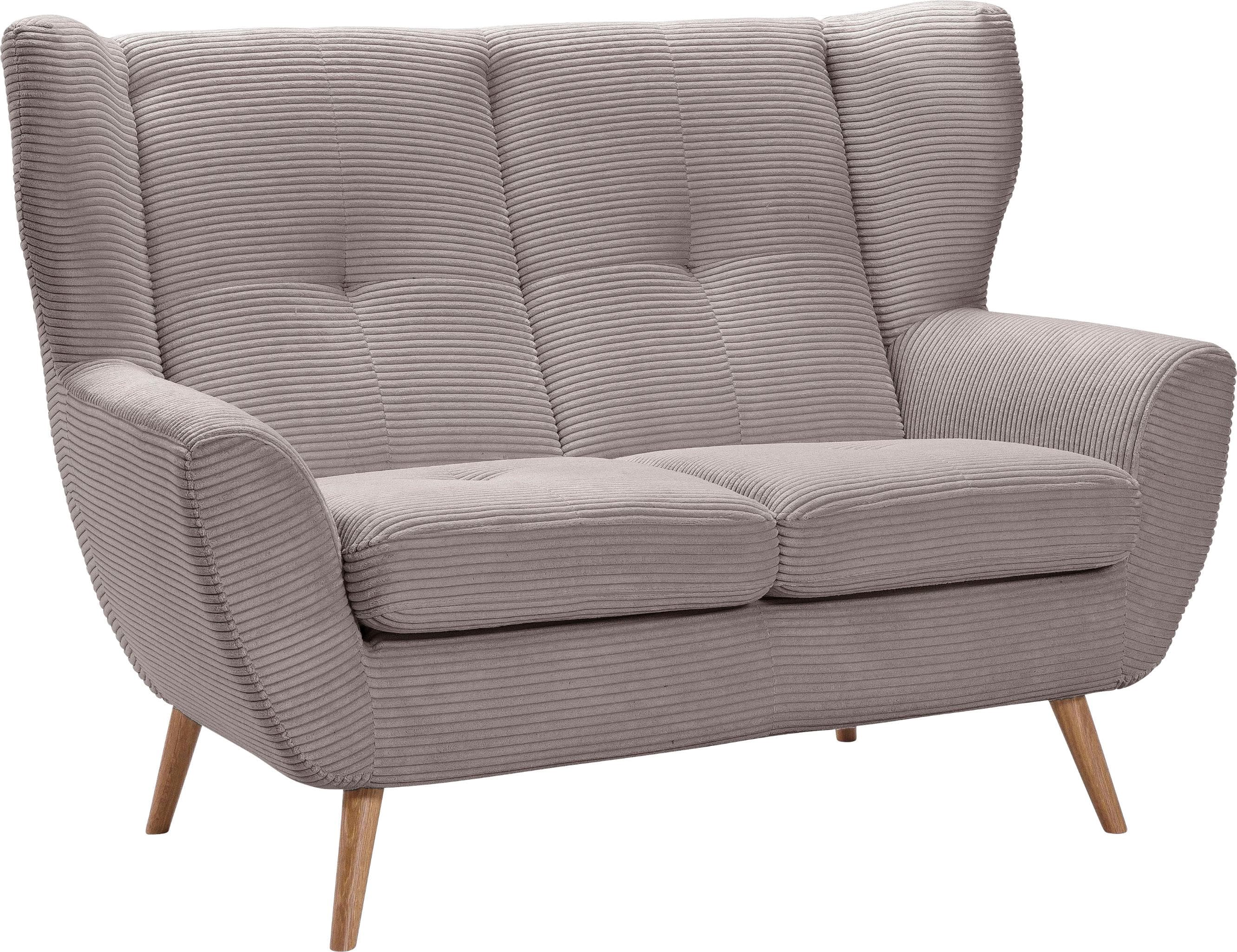 Exxpo Alvesta Loungesofa - Hochwertiges Cord-Sofa mit Knopfheftung
