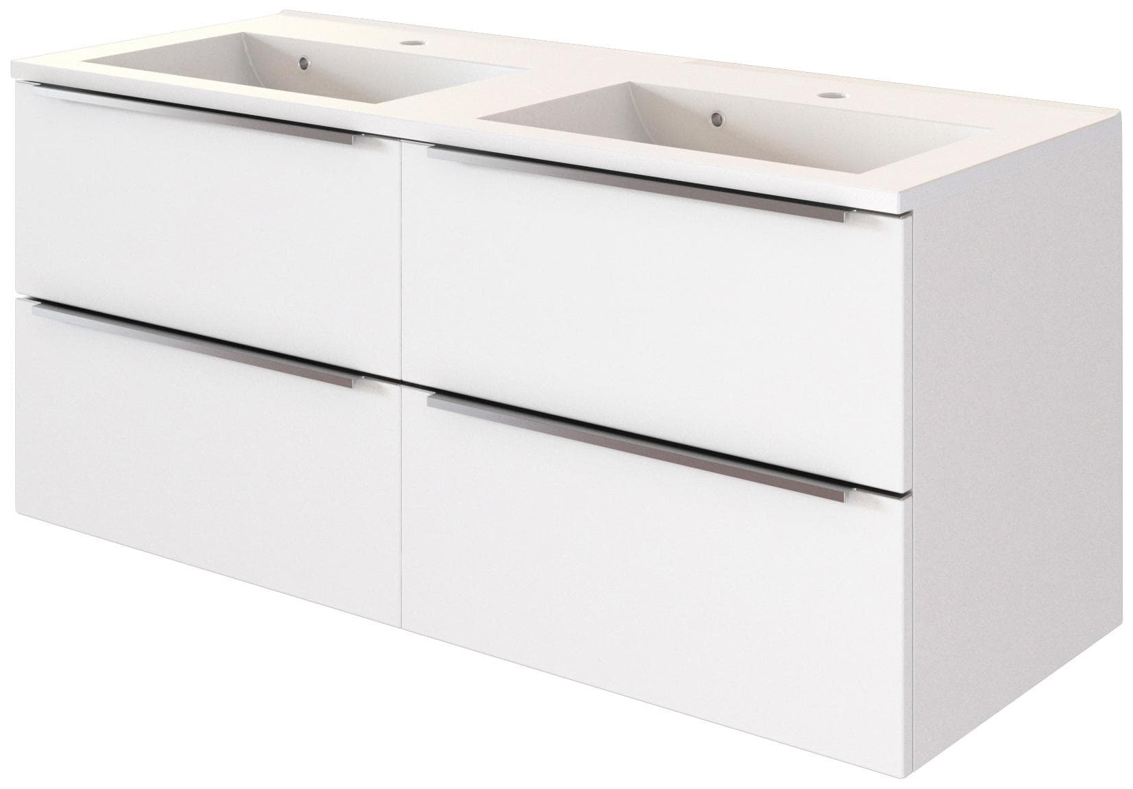 Doppelwaschtisch WELLTIME Matera Weiß