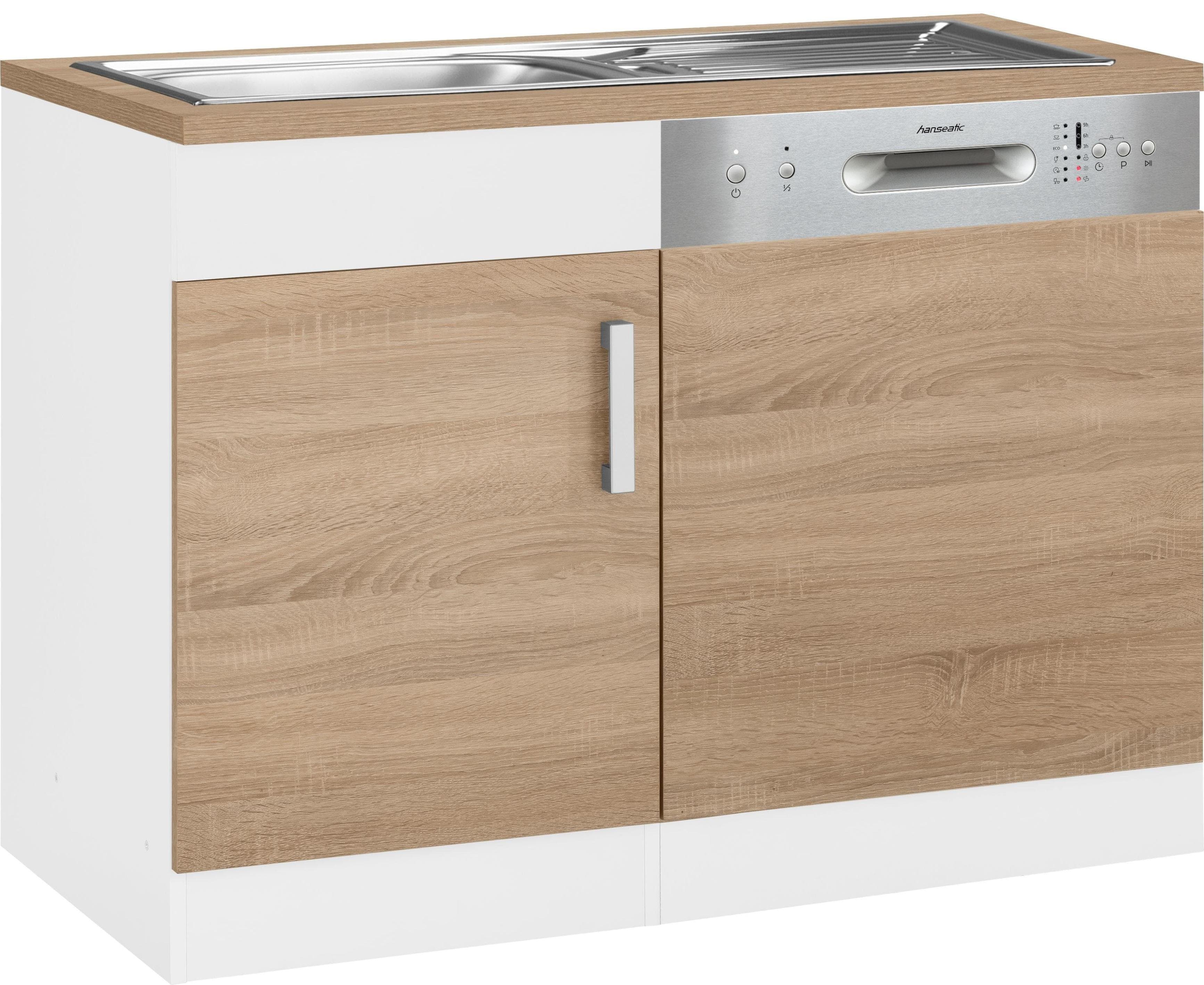 KOCHSTATION Spülenschrank KS-Gera - Zeitloses Design mit Holzoptik