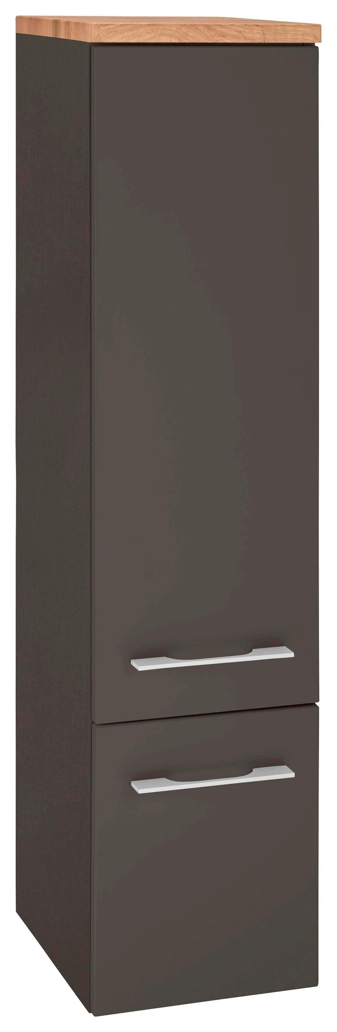 Midischrank WELLTIME Davos Grau Graphit 30x130x35 cm