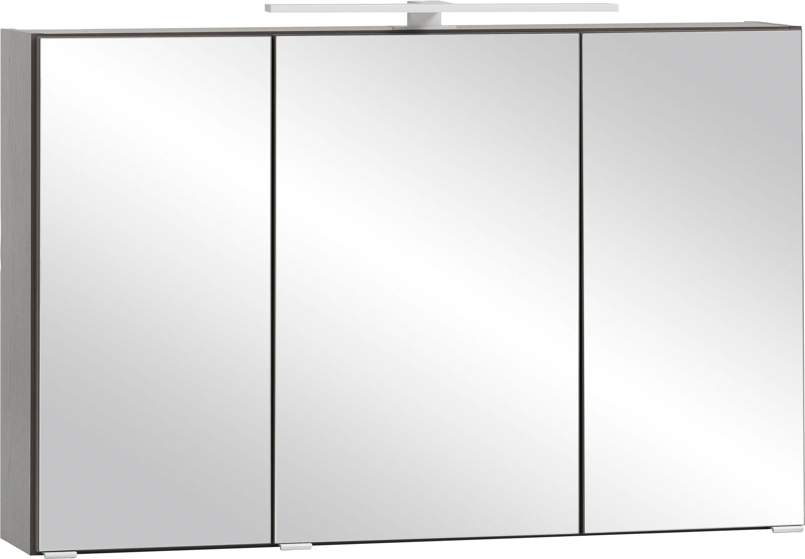 welltime Spiegelschrank Lienz: Praktischer Badezimmerschrank mit Stauraum und flexiblen Einlegeböden