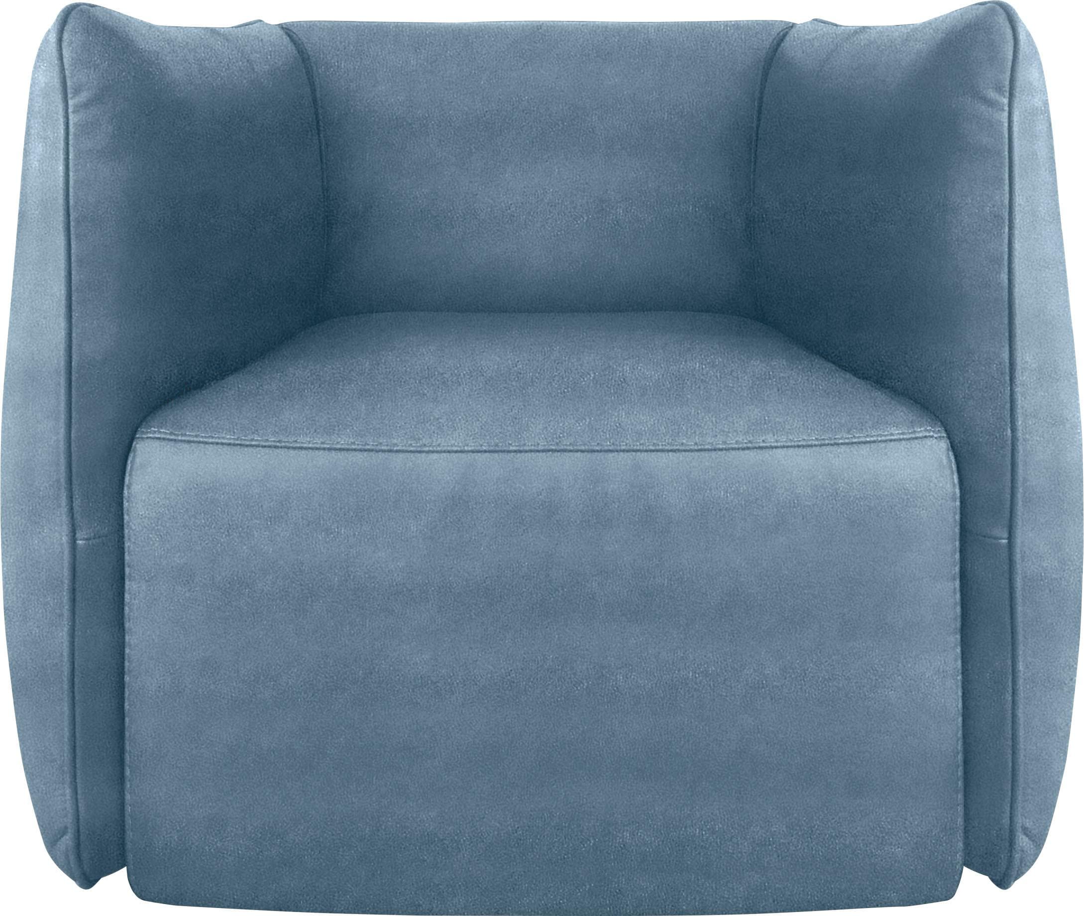 Eleganter Loungesessel in hellblau