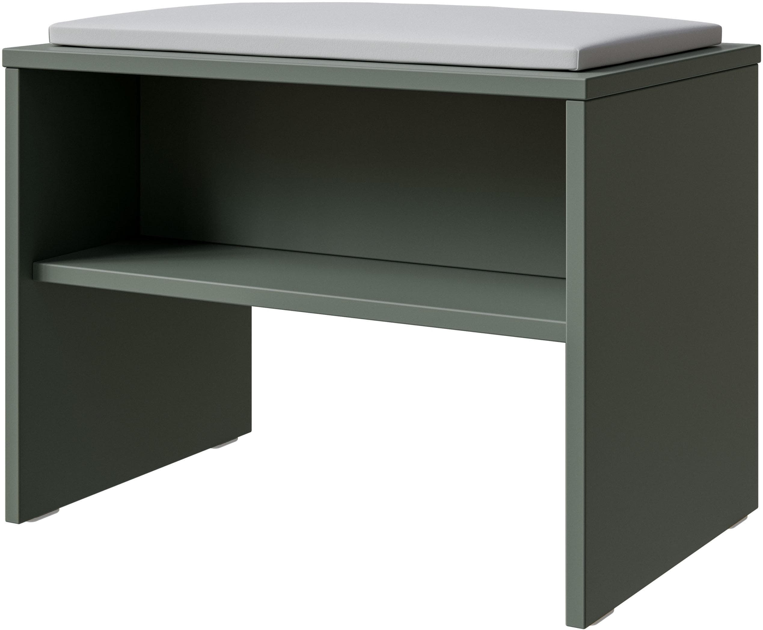 Gepolsterte Sitzbank mit Ablage & Kunstlederkissen - Für Badezimmer