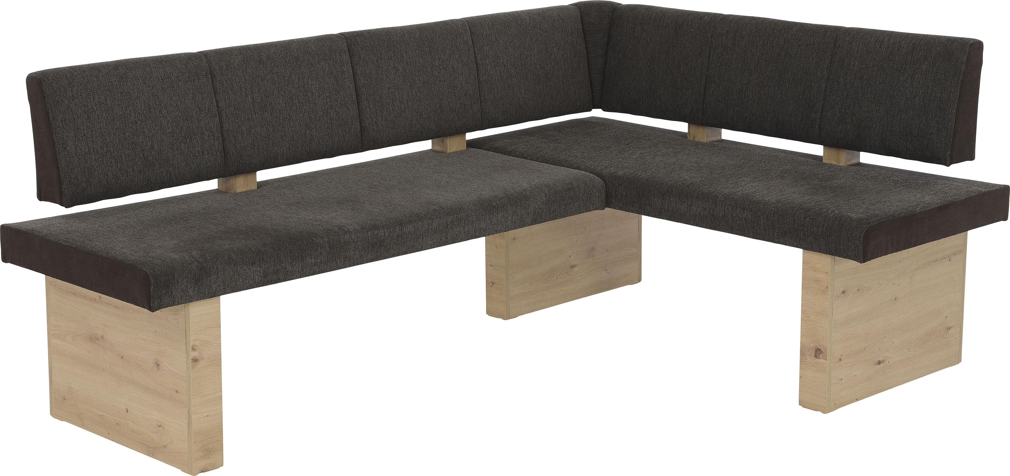 Eckbank HELA LINN Braun Artisan Eiche Beidseitig Montierbar