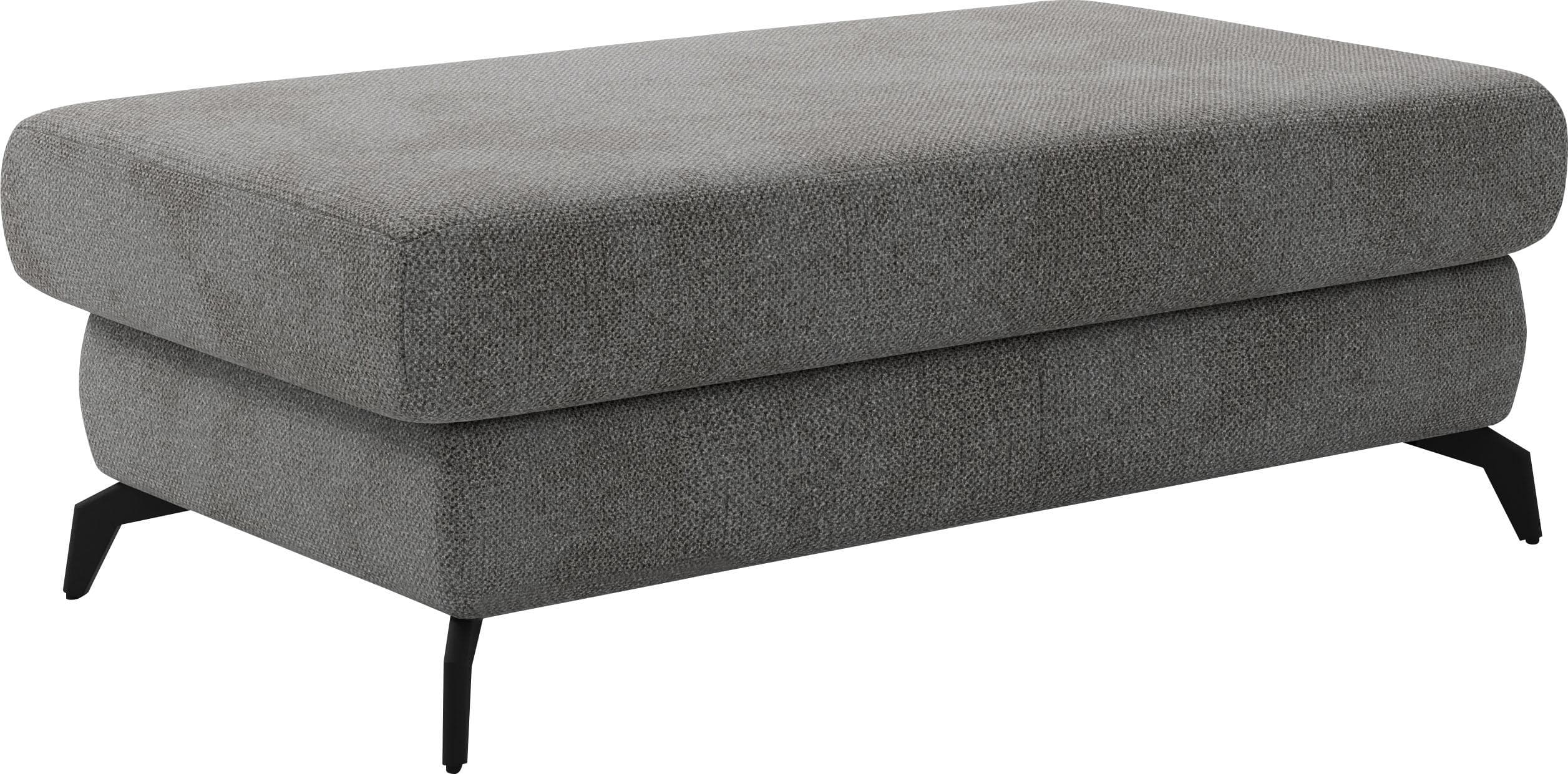 SIT & MORE Polsterhocker Bolero Grau mit Stauraum