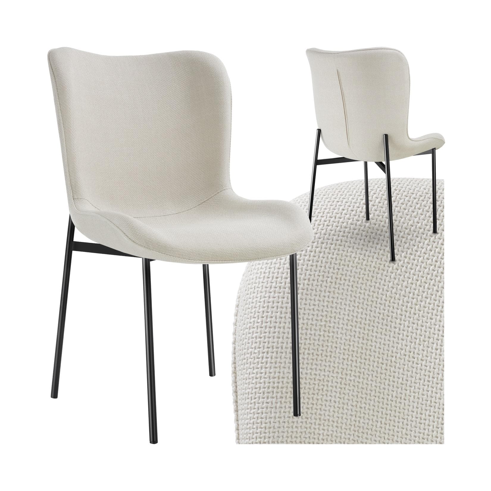 Ergonomischer Polsterstuhl mit Hochlehne