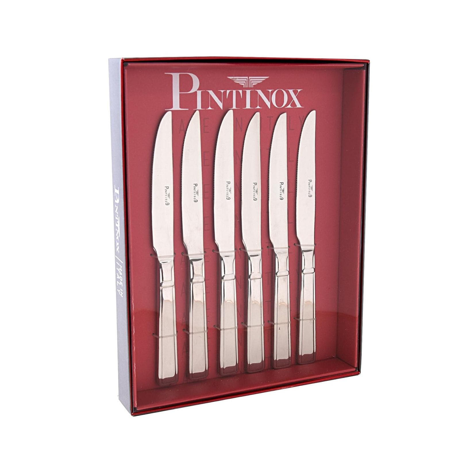 PINTINOX Steakmesser 6-tlg. Edelstahl 18/10 Leonardo