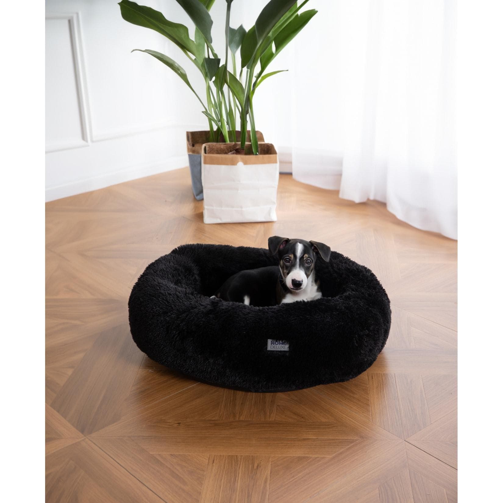 Home Deluxe Haustierbett MUFFIN - Schwarz