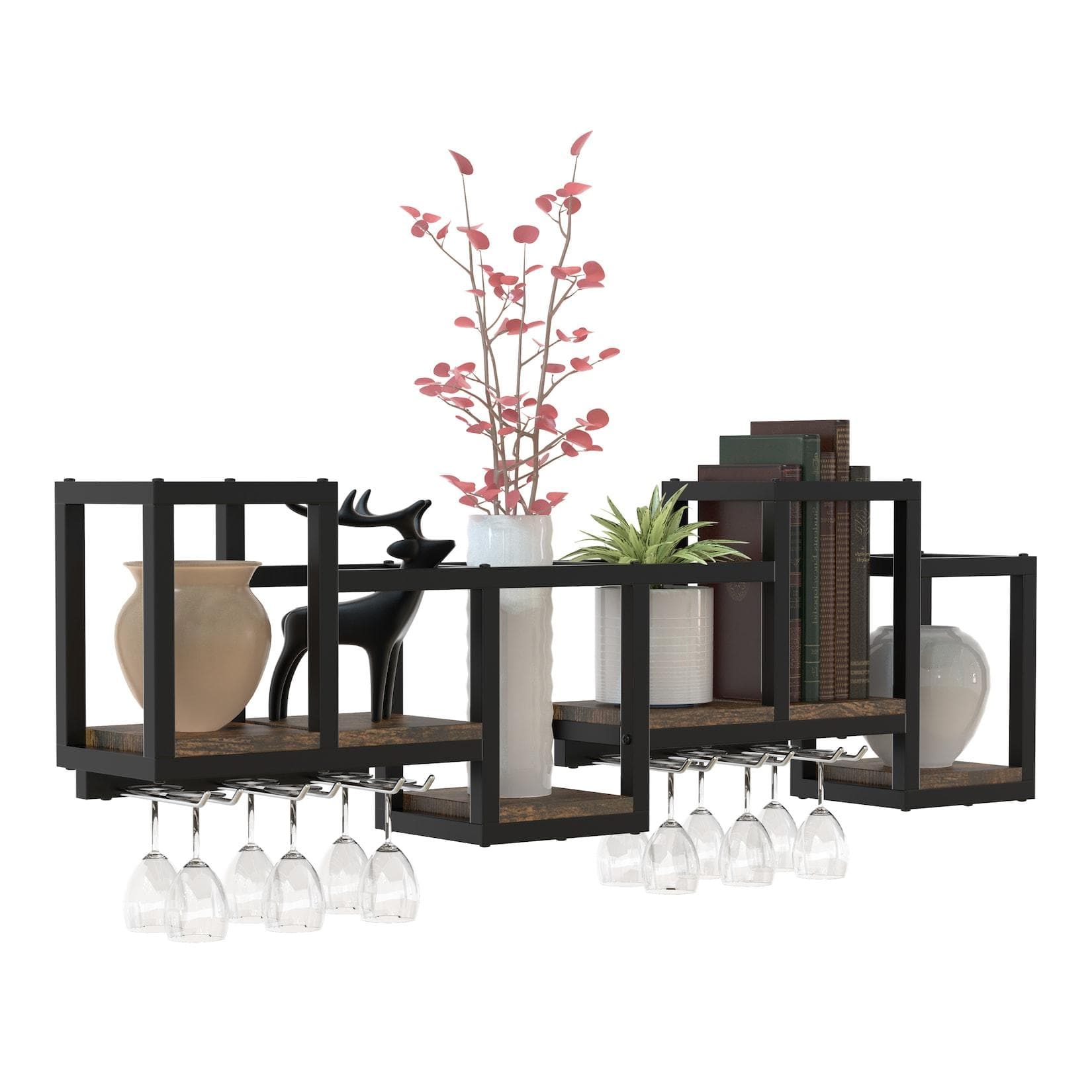 Holzgewürzregal für Wandmontage - Praktische Aufbewahrung in der Küche