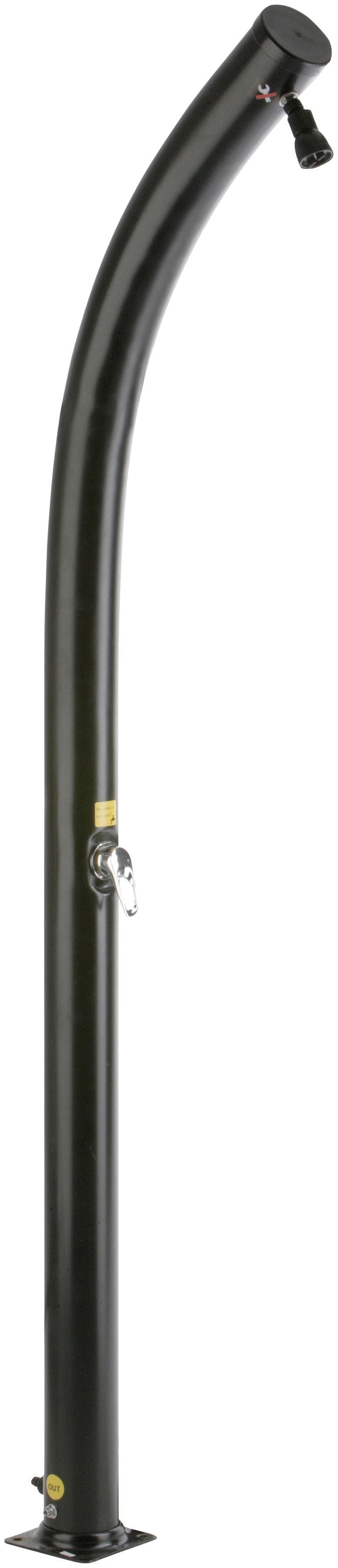 Solardusche GRE in Bogenform 230 cm Schwarz