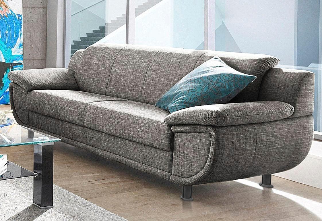 Trendmanufaktur Rondo 3-Sitzer Sofa Beige Braun Schwarz