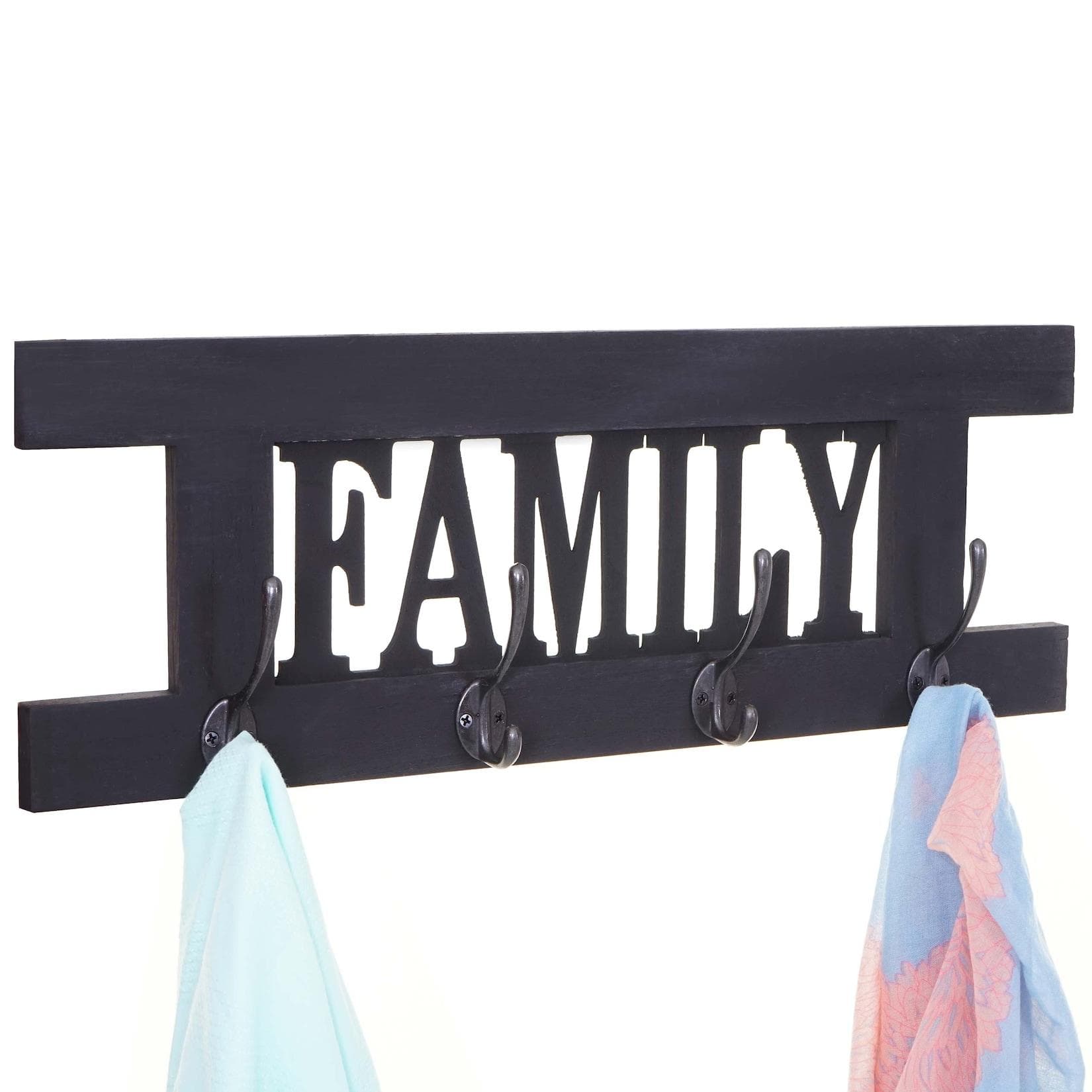 Shabby Garderobenpaneel mit individuellen Kleiderhakern