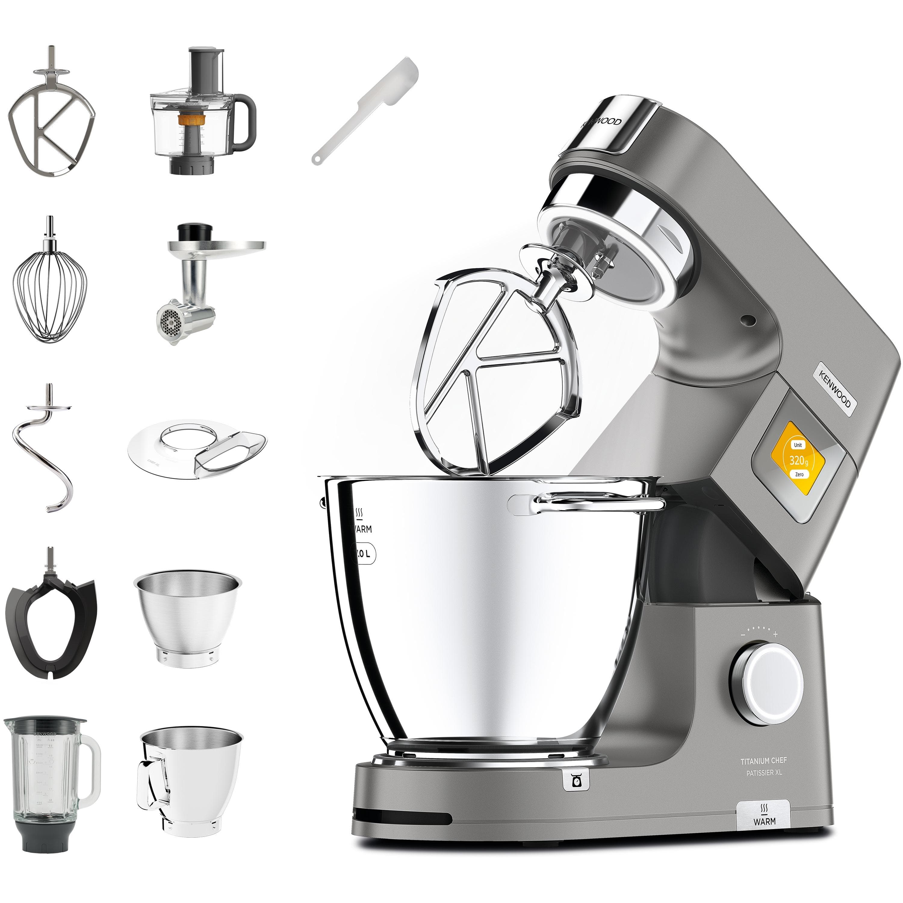 Kenwood Titanium Chef Patissier XL KWL90.594SI Küchenmaschine Silber