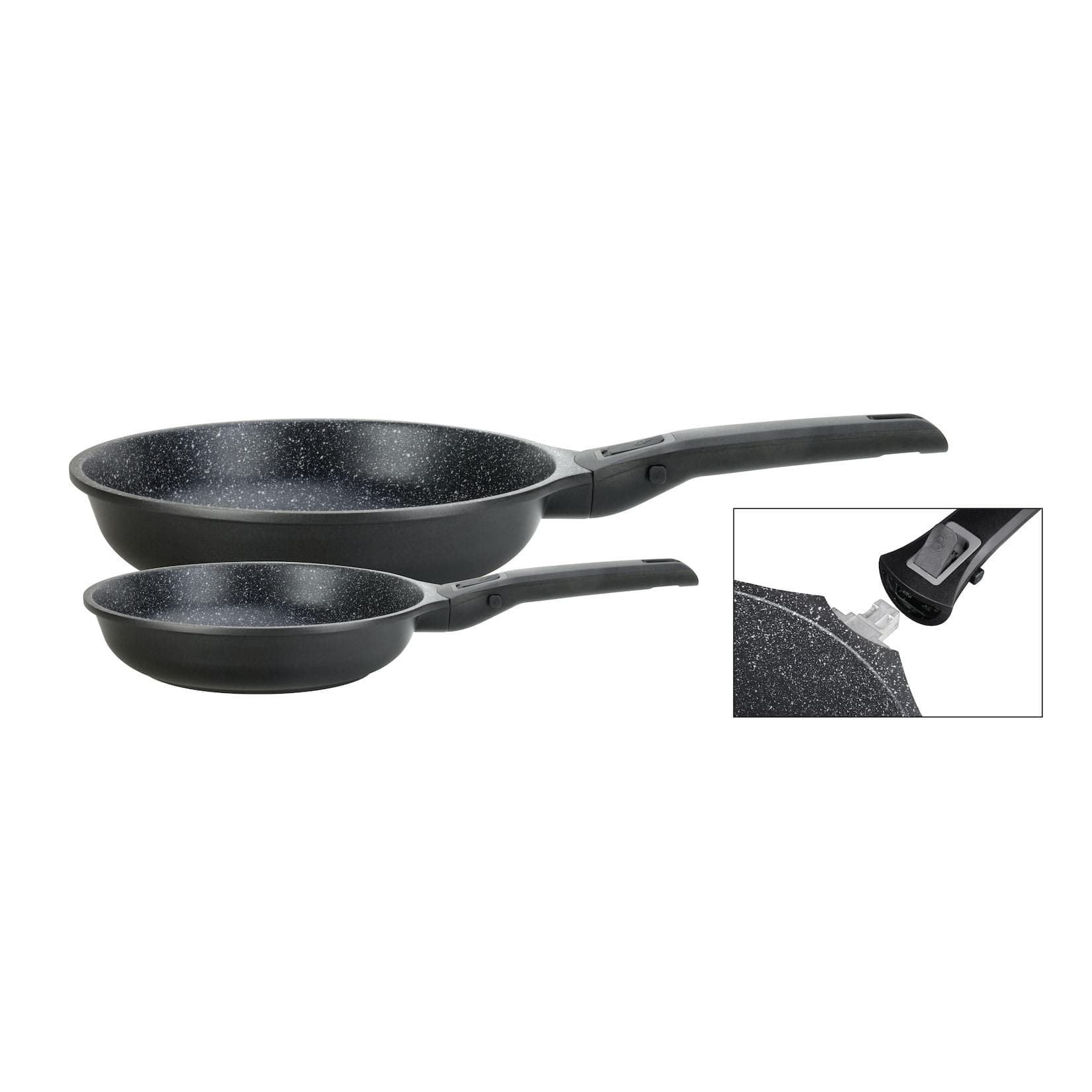 Pfannen-Set GSW "Easy Click" Schwarz 28 cm Induktion