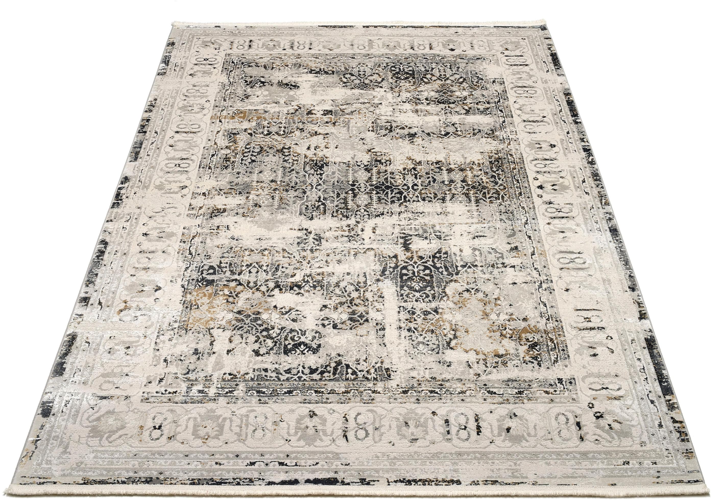 MUSTERRING Teppich COLORADO CLASSIC Beige Grau Abstrakt