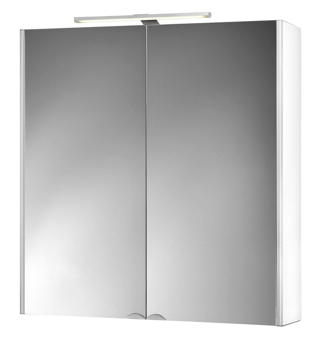 Jokey Spiegelschrank Dekor Alu LED mit LED-Beleuchtung und Steckdose
