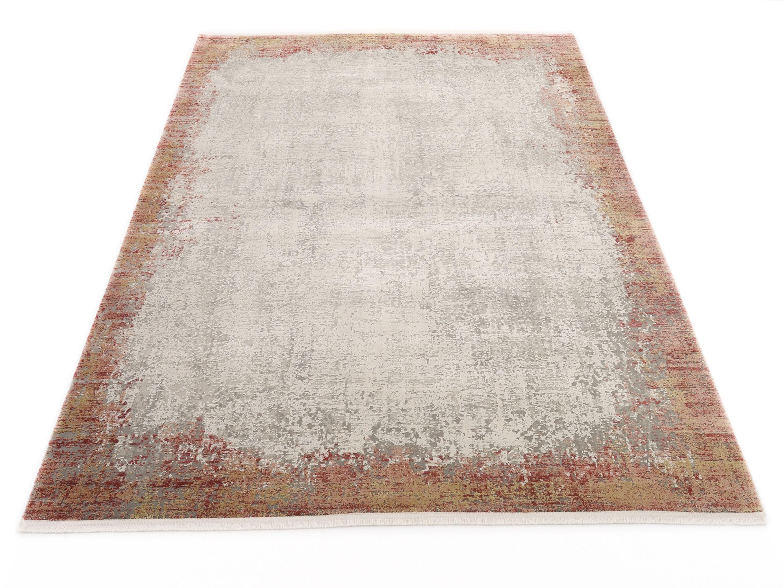 WK WOHNEN BORDER Teppich: Hochwertiger Viskose-Teppich mit 3D Effekt