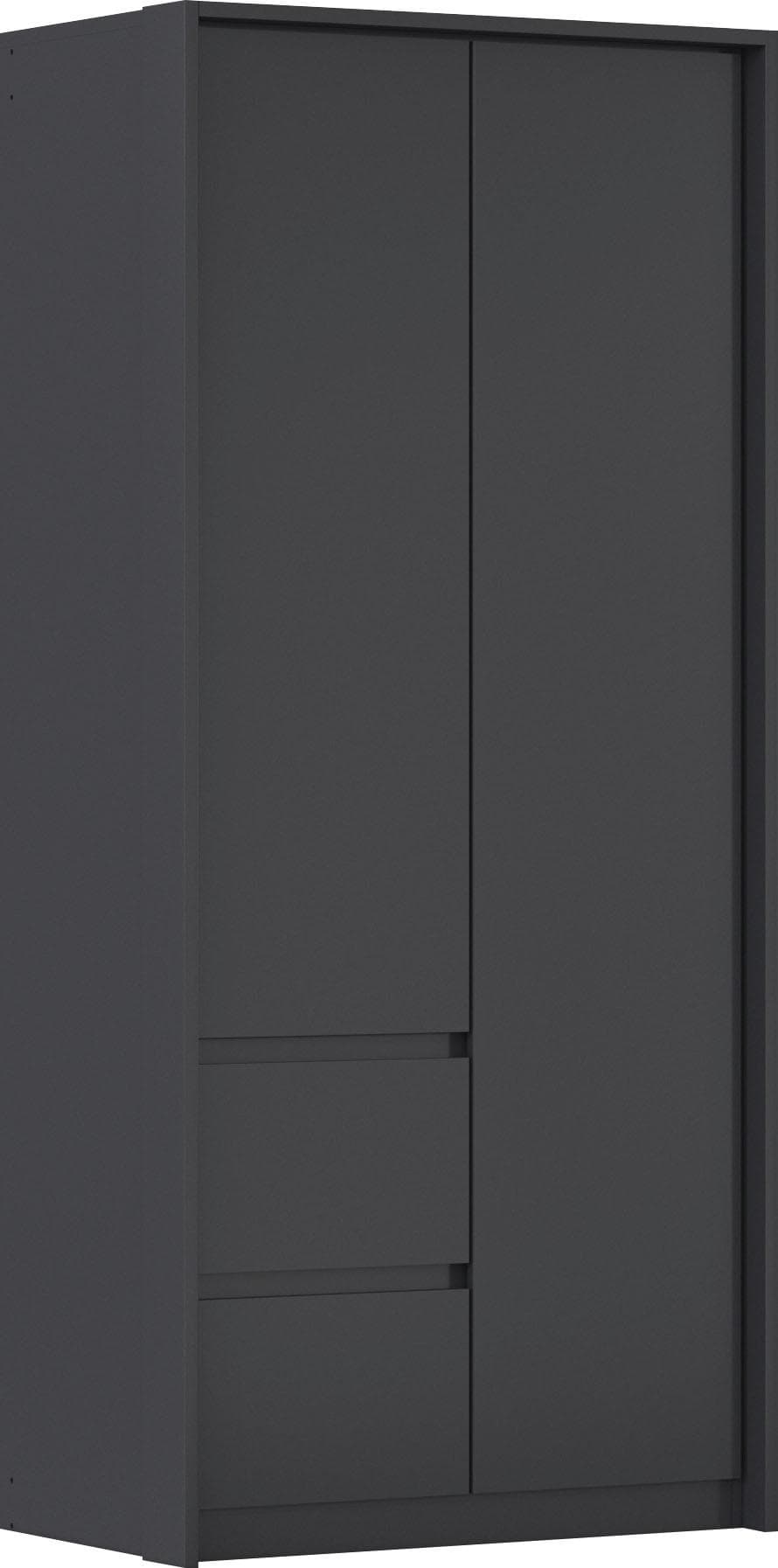 Drehtürenschrank mit Passepartout und Beleuchtung | Push-to-Open Funktion