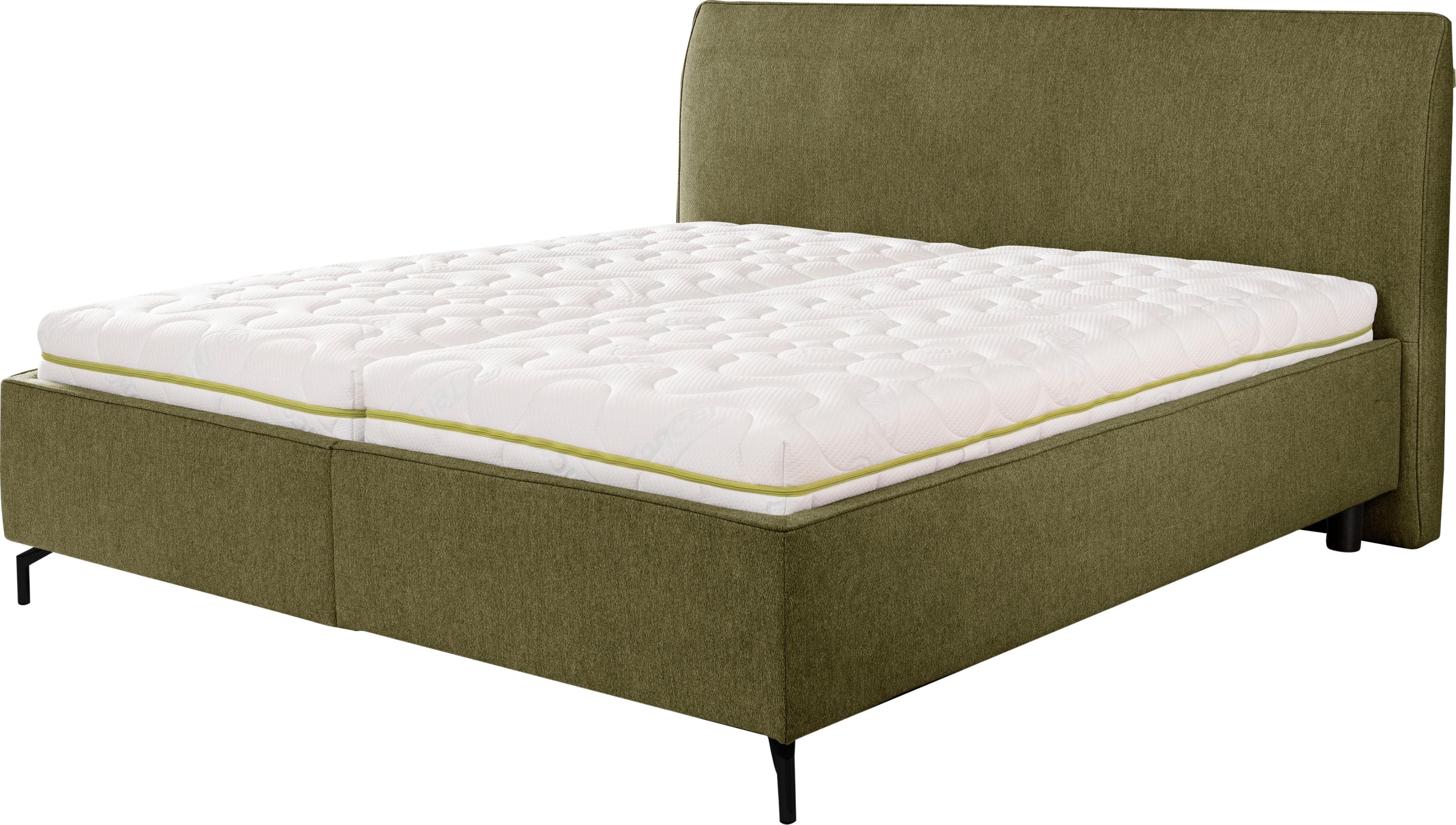 Komfortables Stauraumbett mit integriertem Lattenrost