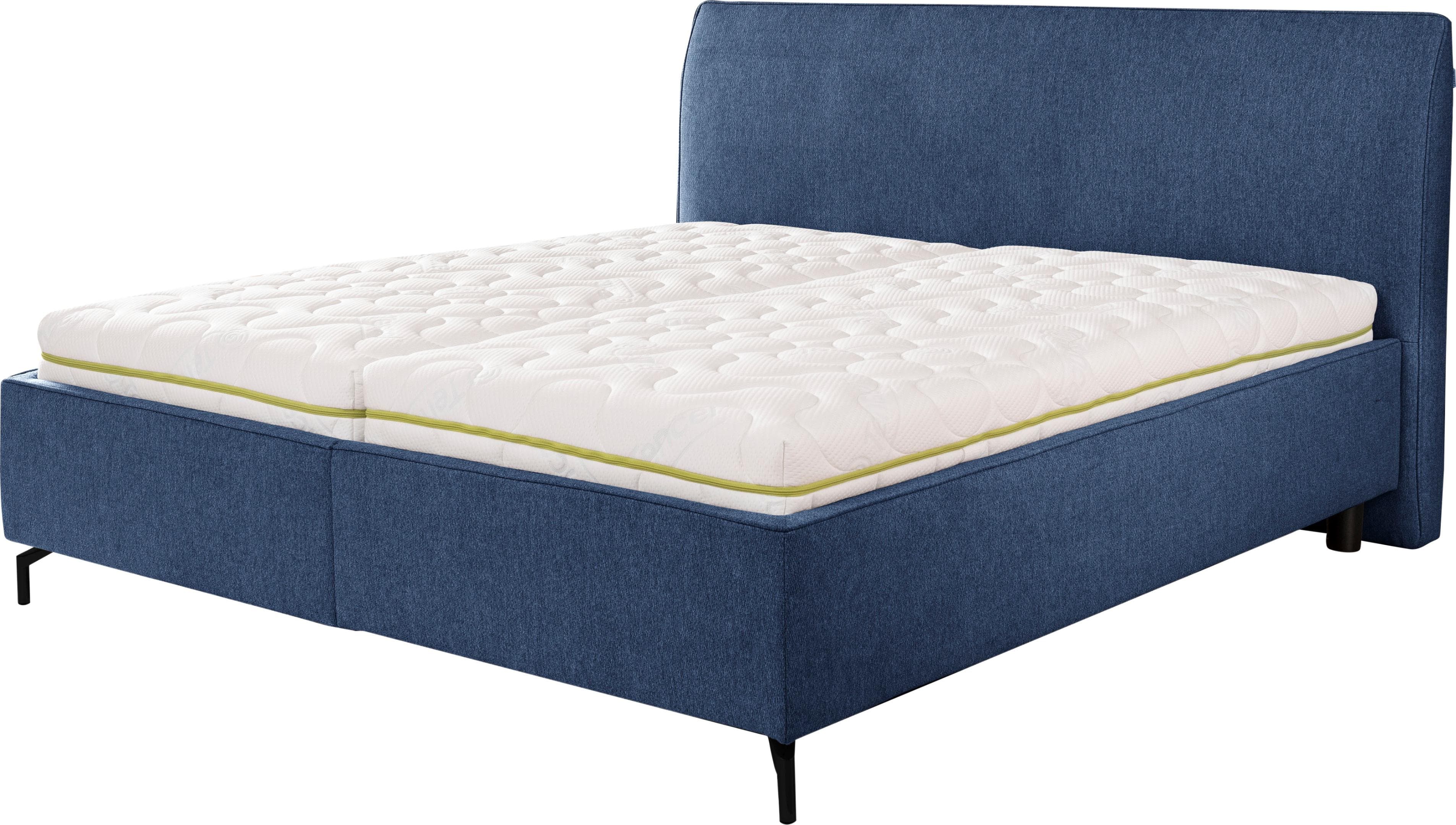 Stauraumbett ALINA Serina Comfort Dunkelblau mit 2 Bettkästen