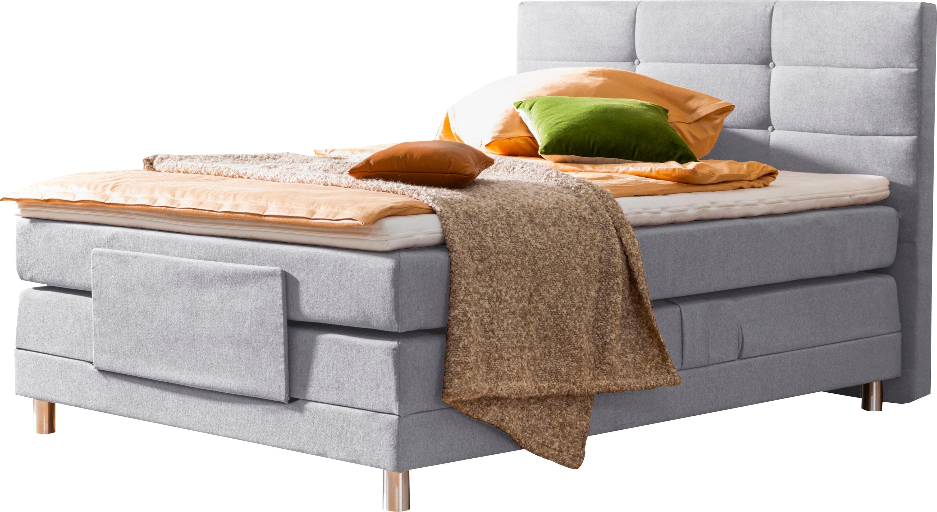 Boxspringbett mit Matratze und Topper - Verschiedene Härtegrade