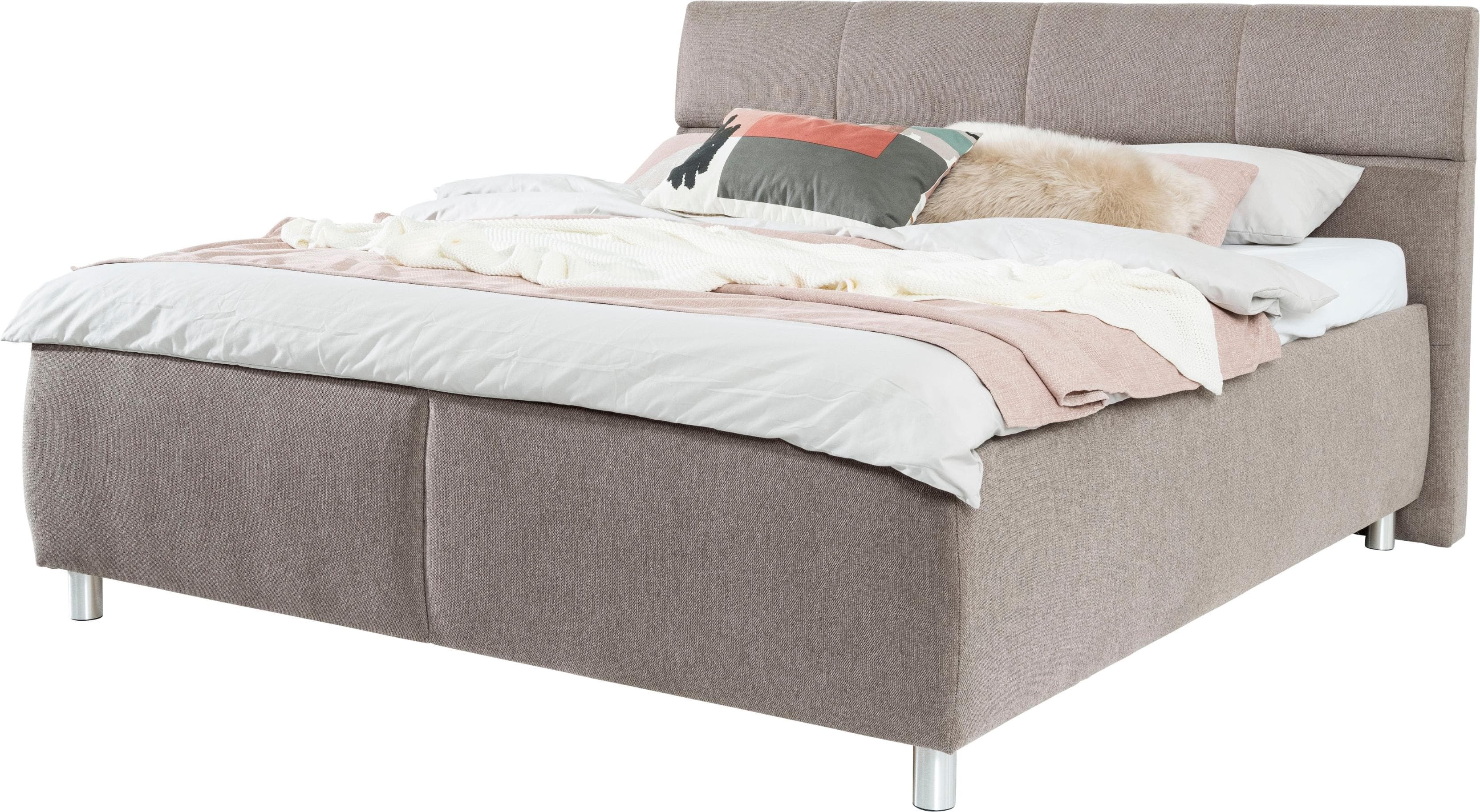 Motorisches Stauraumbett mit verstellbarem Lattenrost