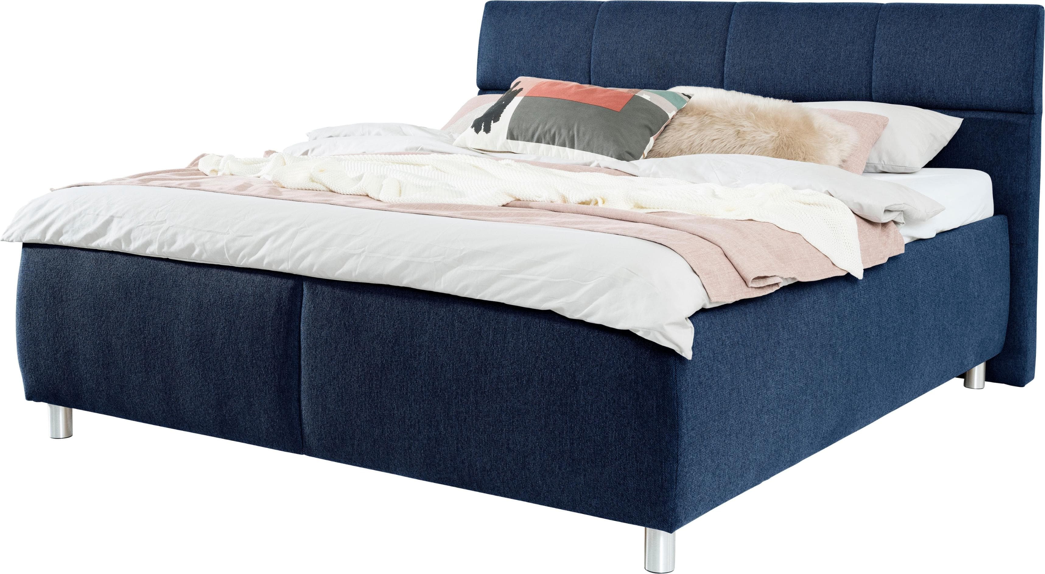 Motorisches Stauraumbett mit verstellbarem Lattenrost