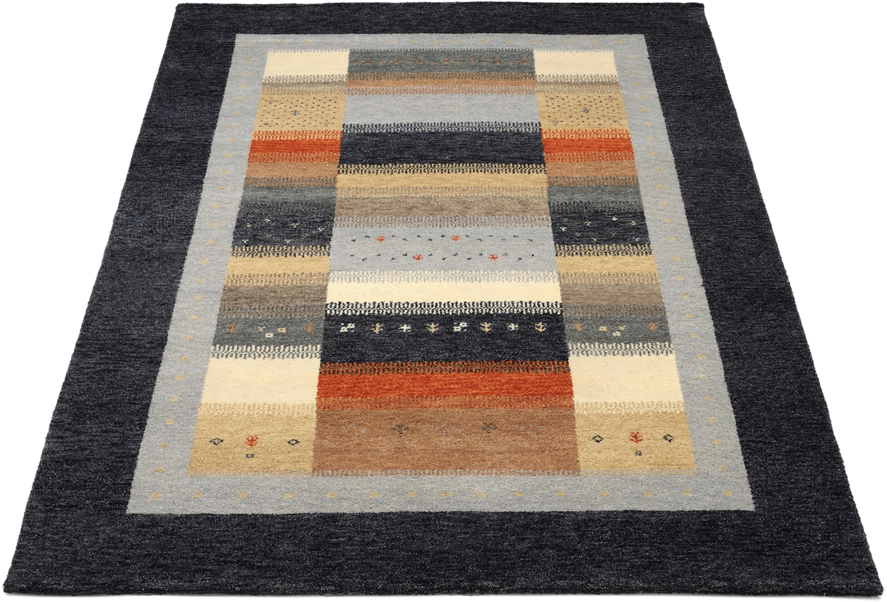 OCI DIE TEPPICHMARKE Wollteppich INTENSE SONA: Handgeknüpft, Schurwolle, Wohnzimmer