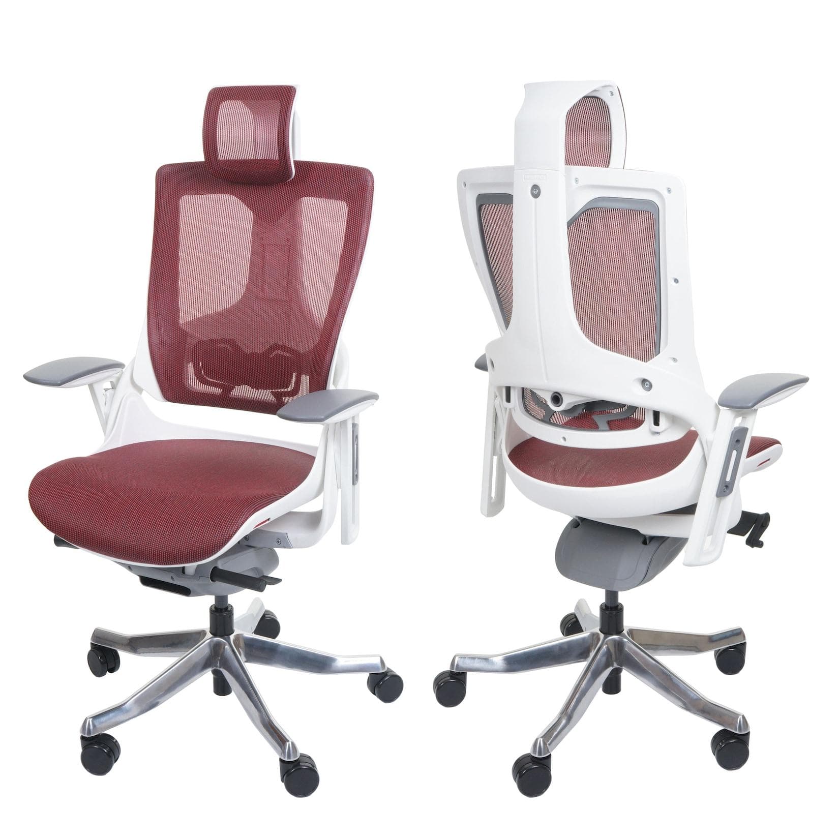 Bürostuhl MERRYFAIR Adelaide - Ergonomischer Drehstuhl Polster/Netz Rot