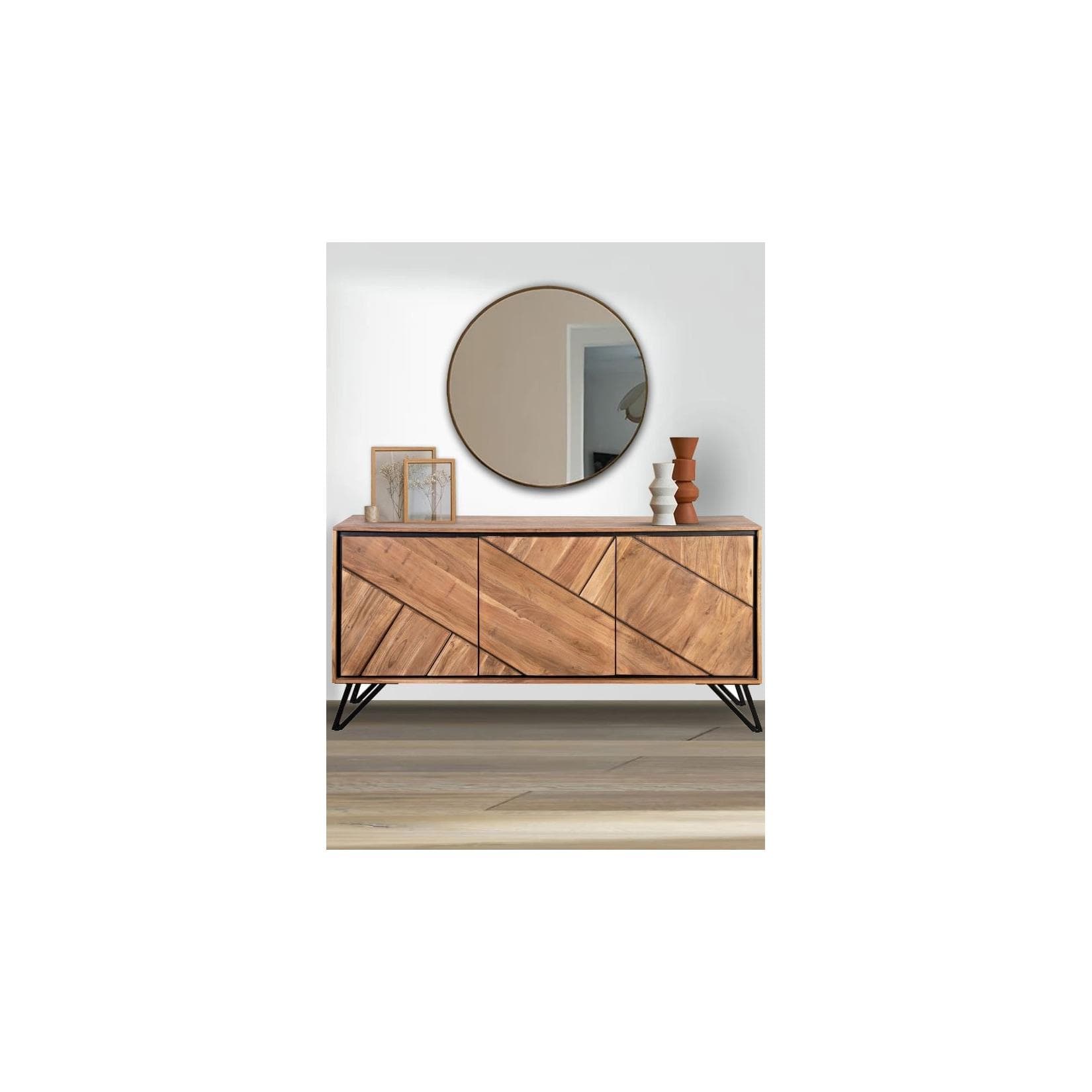 Harms Import Sideboard AMBALA Akazienholz Braun Elegantes Design