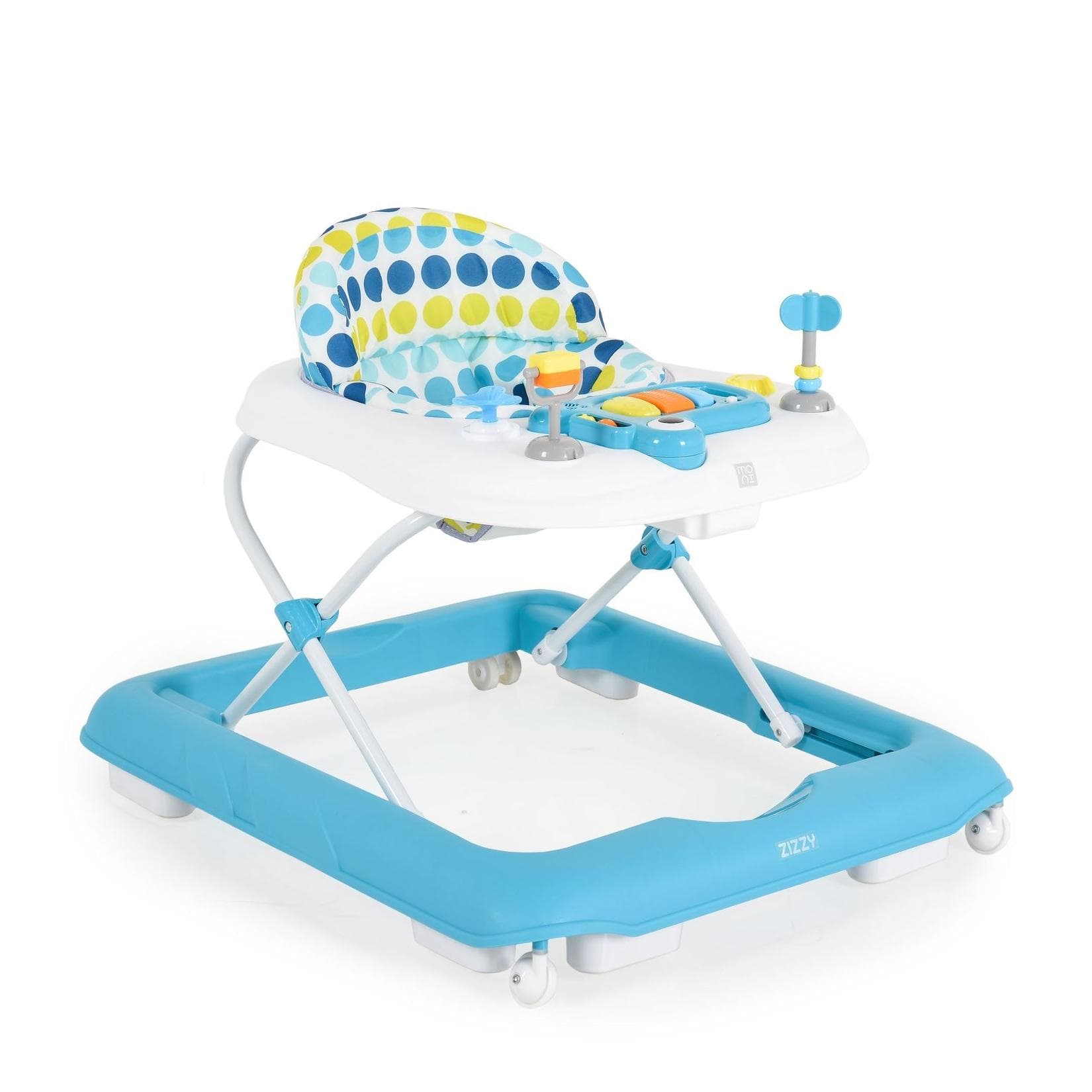 Moni Lauflernhilfe Zizzy Spielcenter mit Musikfunktion und Stopper blau