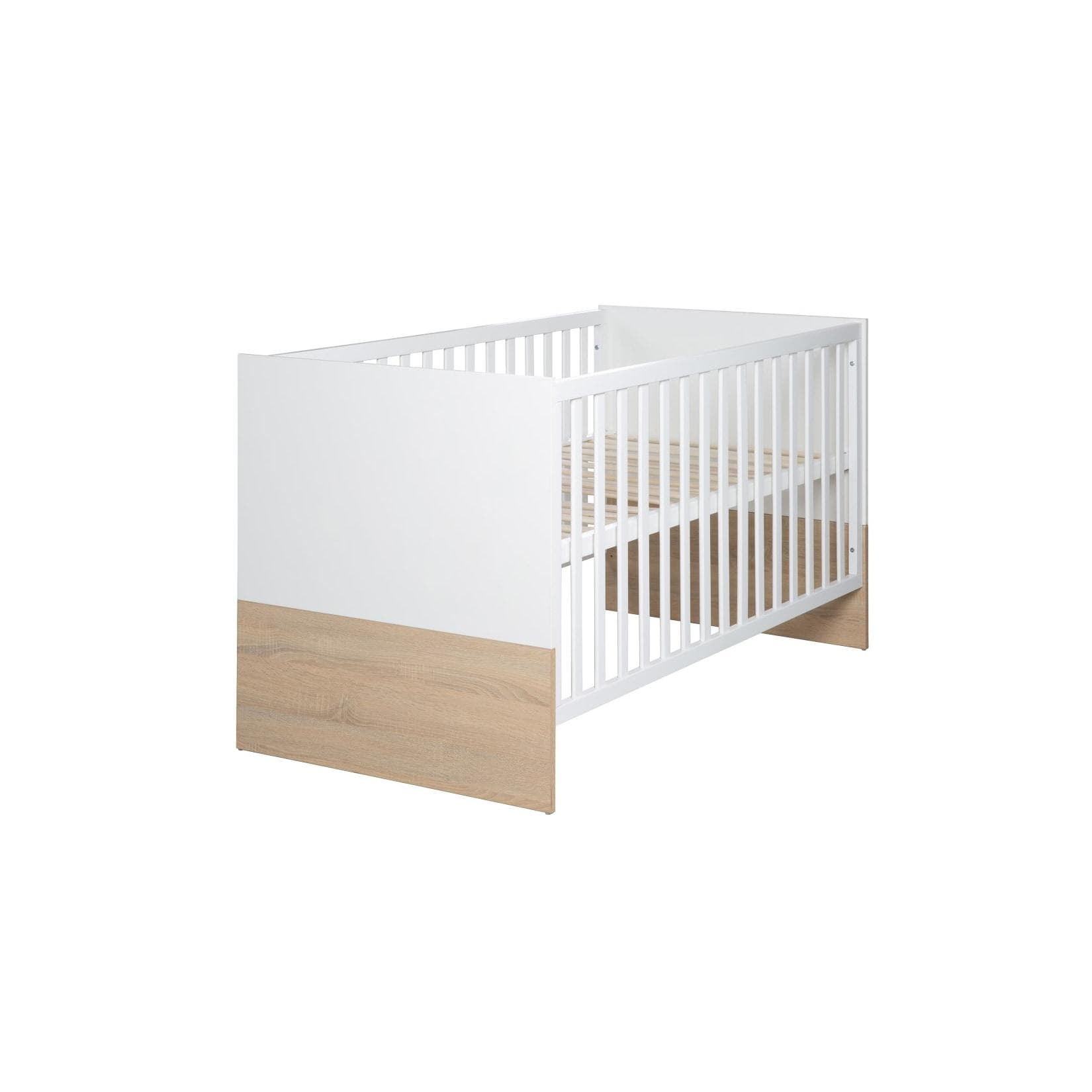 Höhenverstellbares Gitterbett mit Umbausektion - Gabriella