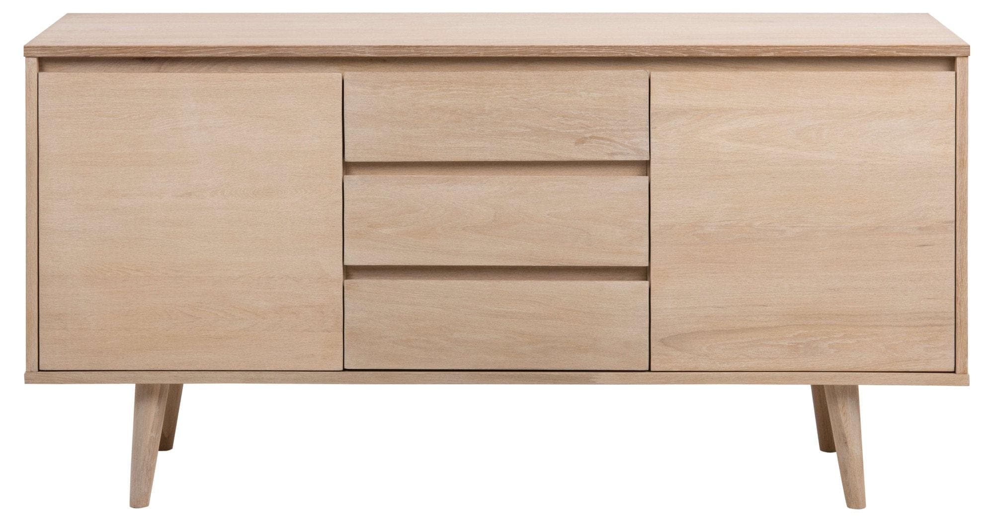 ACTONA GROUP Sideboard Nagano Weiß 150cm 2 Türen 3 Schubladen