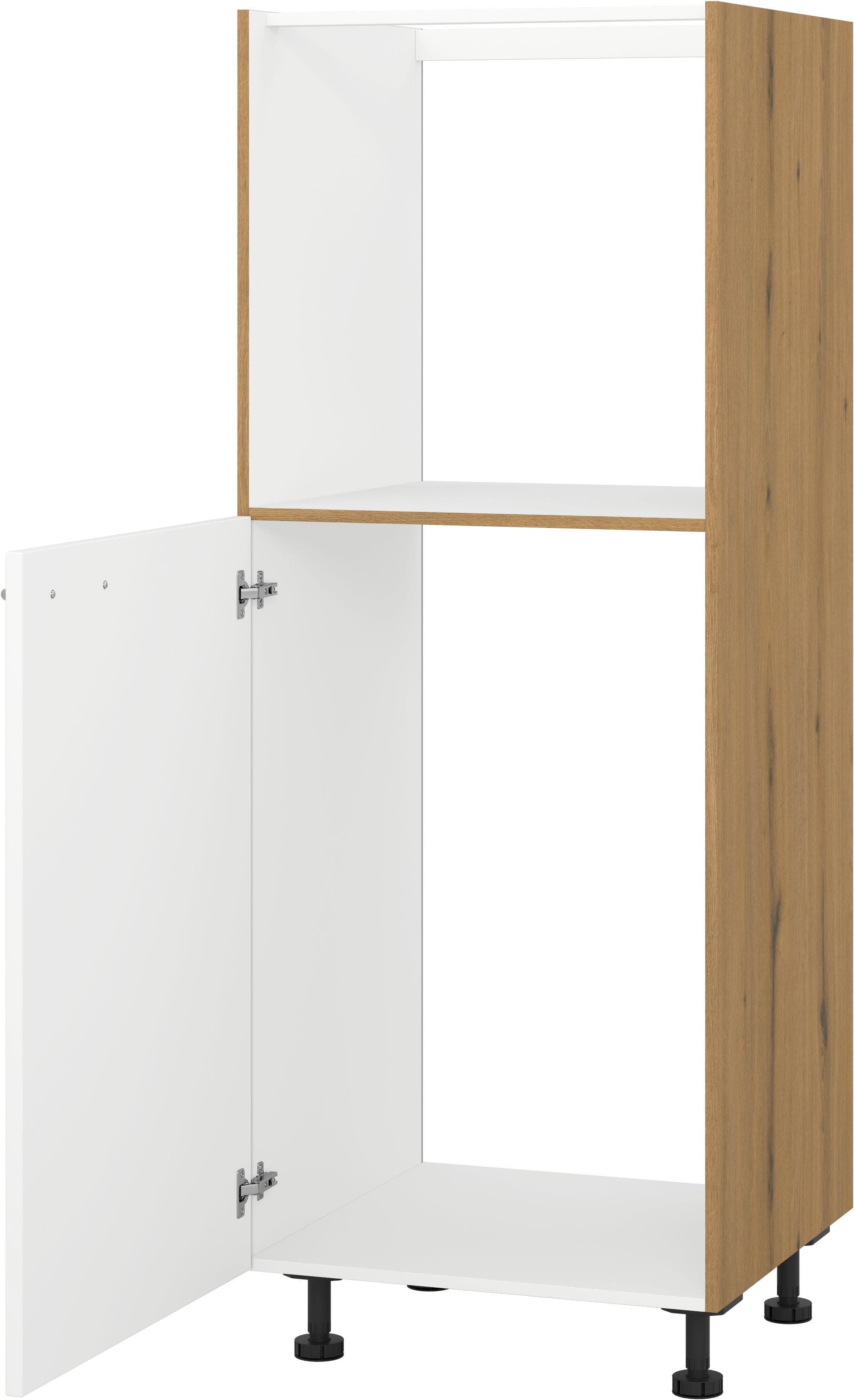 Kochstation KS-Scafa Backofen Umbauschrank Weiß Eiche 60cm