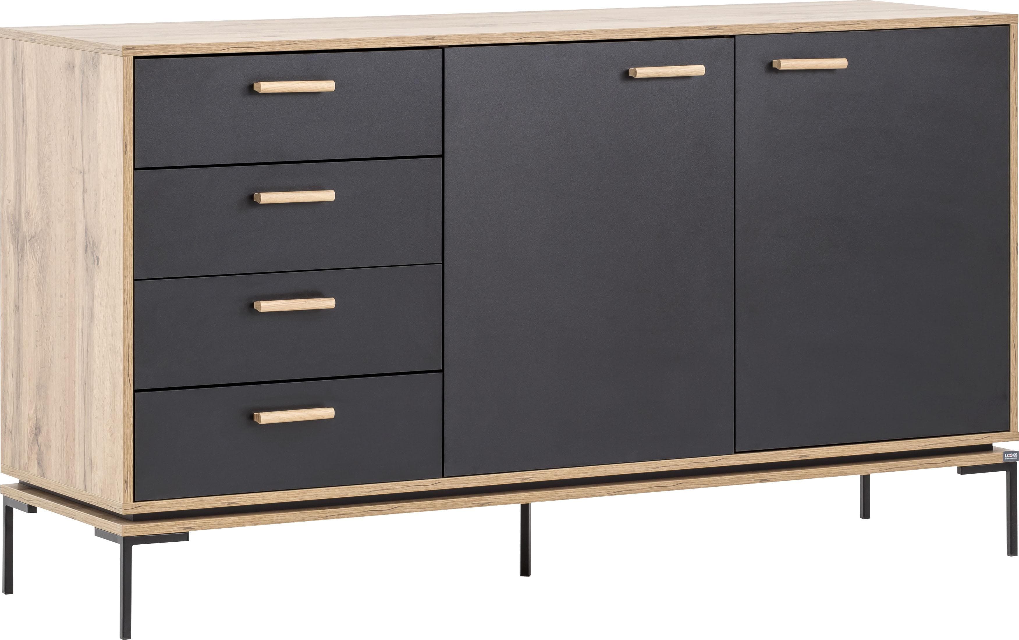 LOOKS by Wolfgang Joop Sideboard Schwarz Eiche Landhaus
