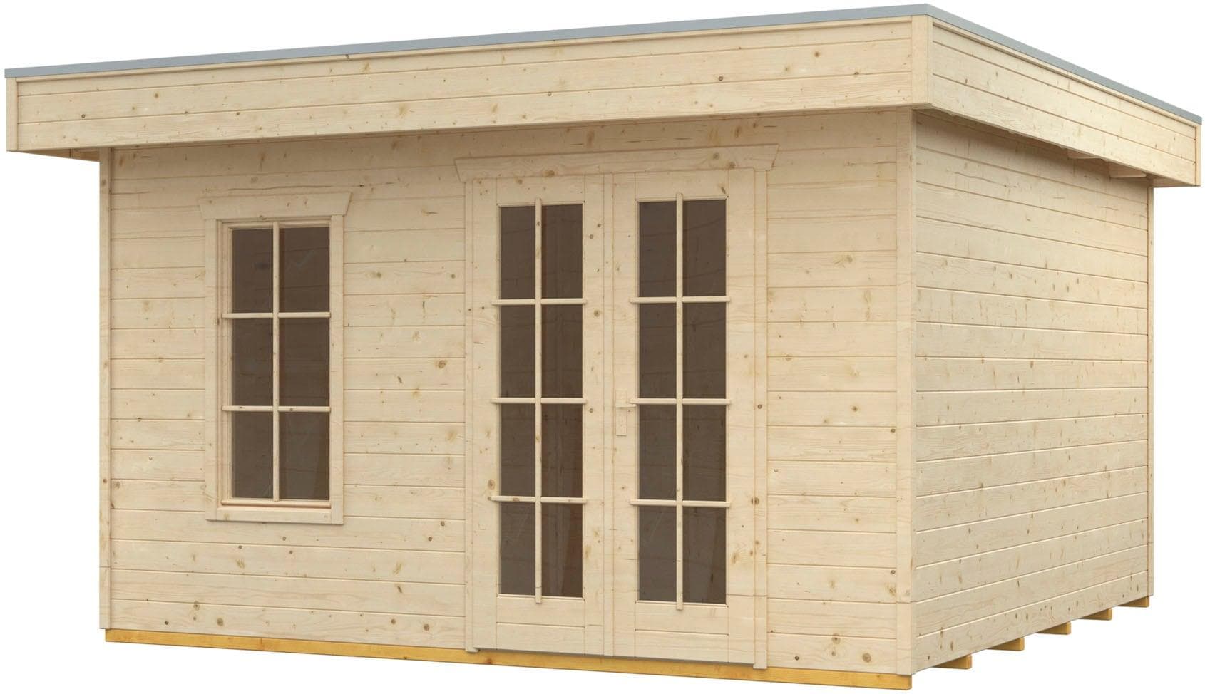 Gartenhaus SKANHOLZ Breda Natur Holzwerkstoff 14,44 m²