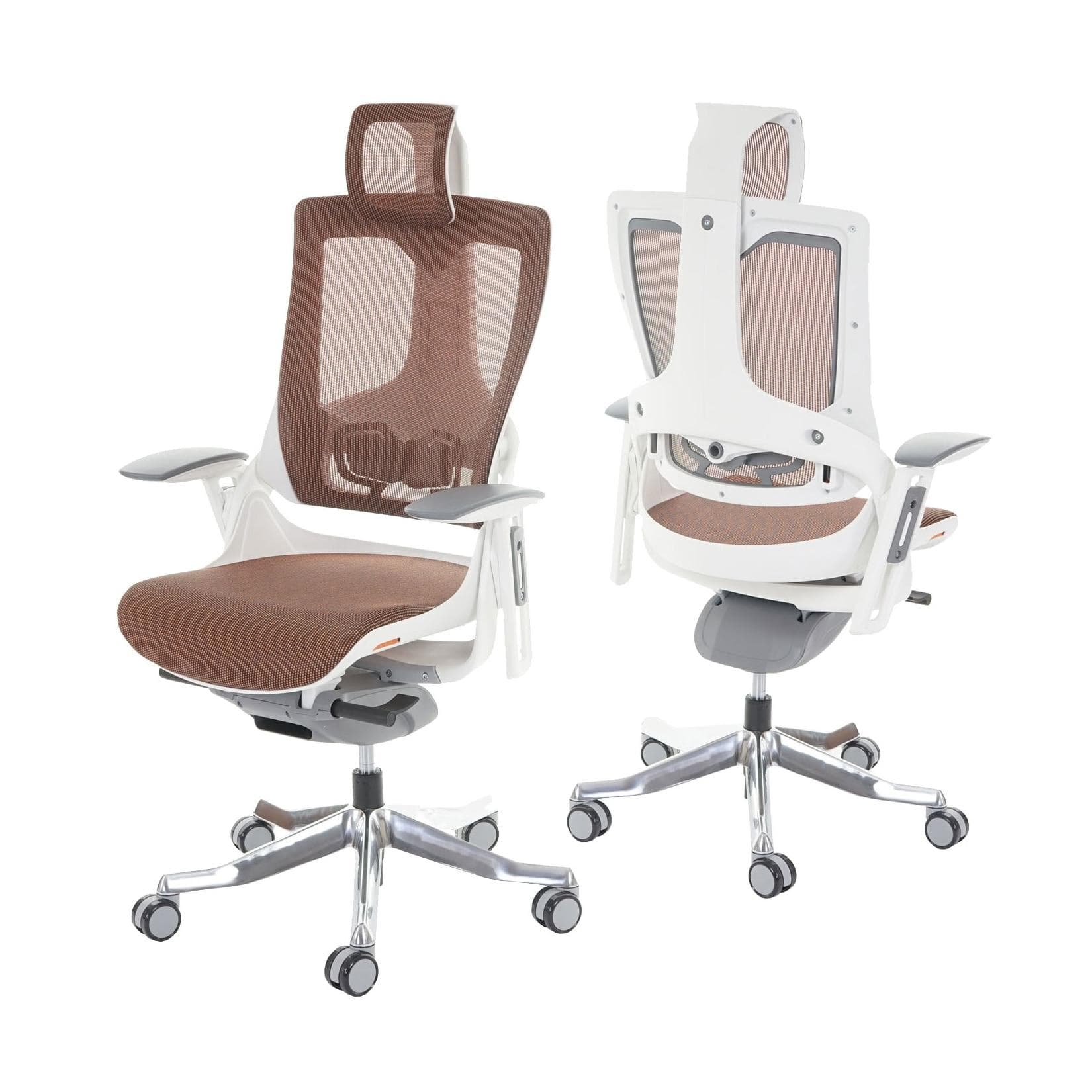 Bürostuhl MERRYFAIR Adelaide Drehstuhl Polster/Netz Ergonomisch Mandarin