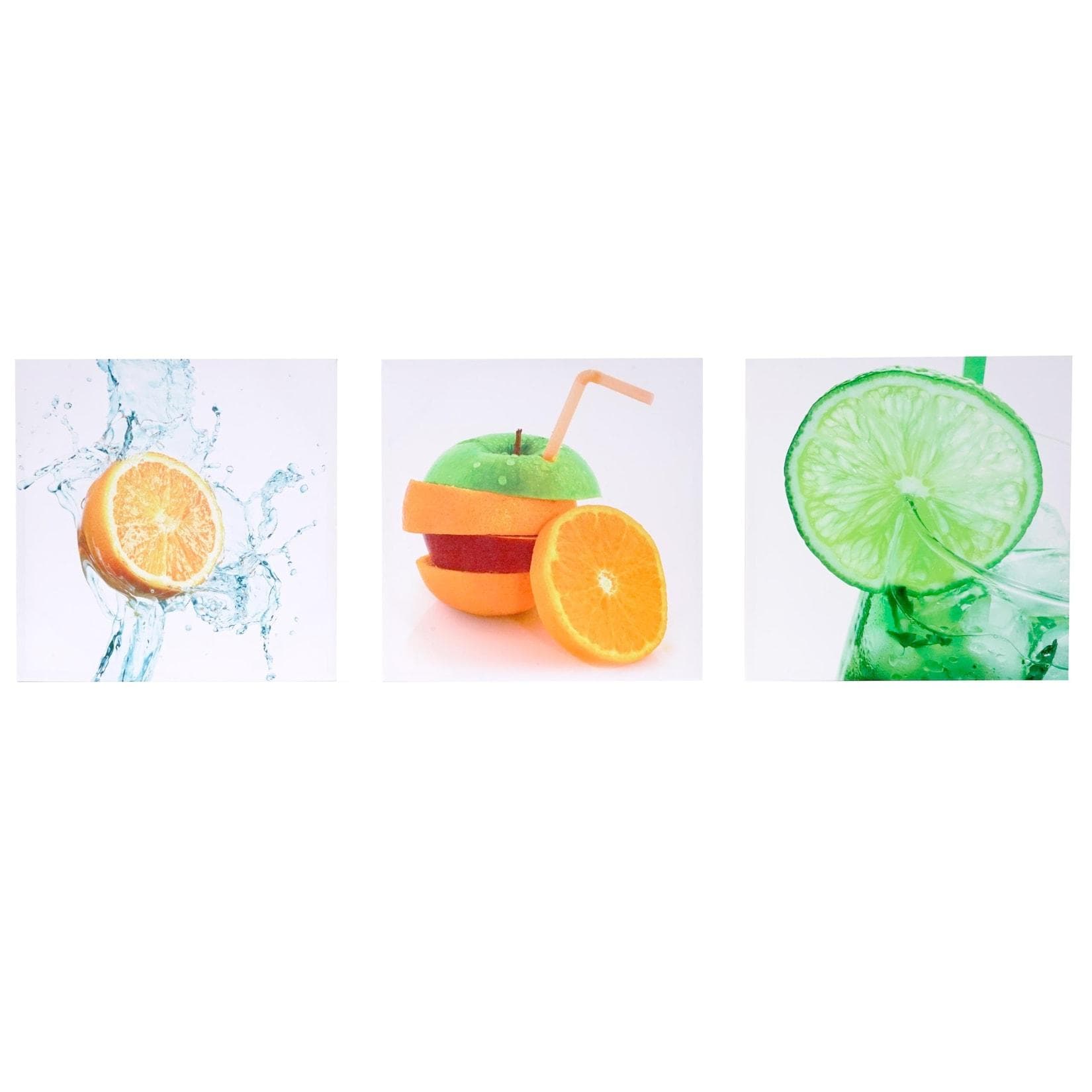 MCW Leinwandbild Obst Holz