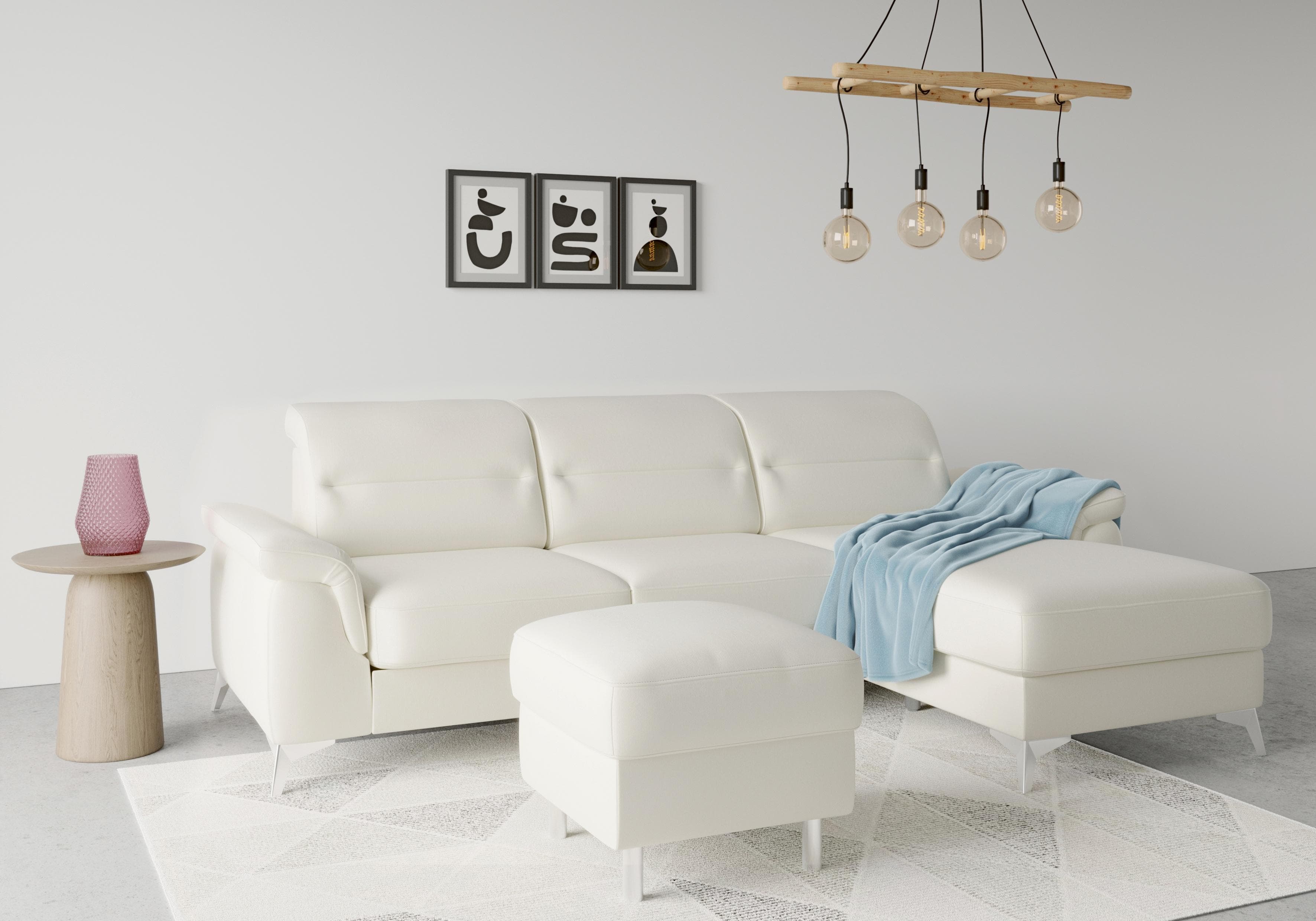 SIT & MORE Stauraumhocker Sinatra Beige Abnehmbar