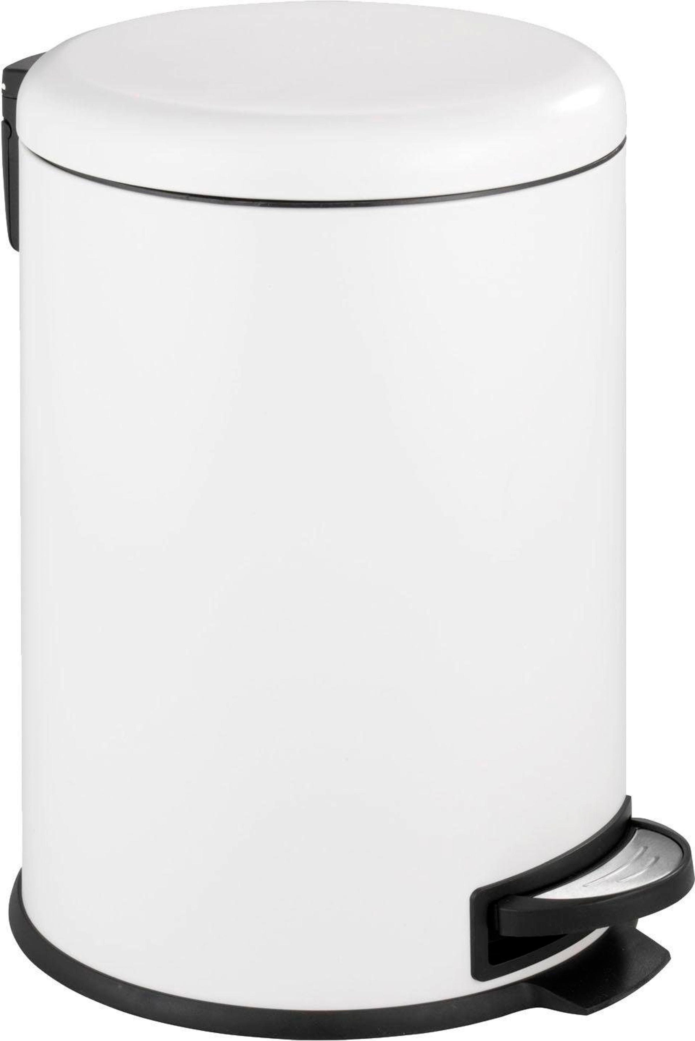 Kosmetikeimer WENKO Leman Weiß Stahl 20 Liter