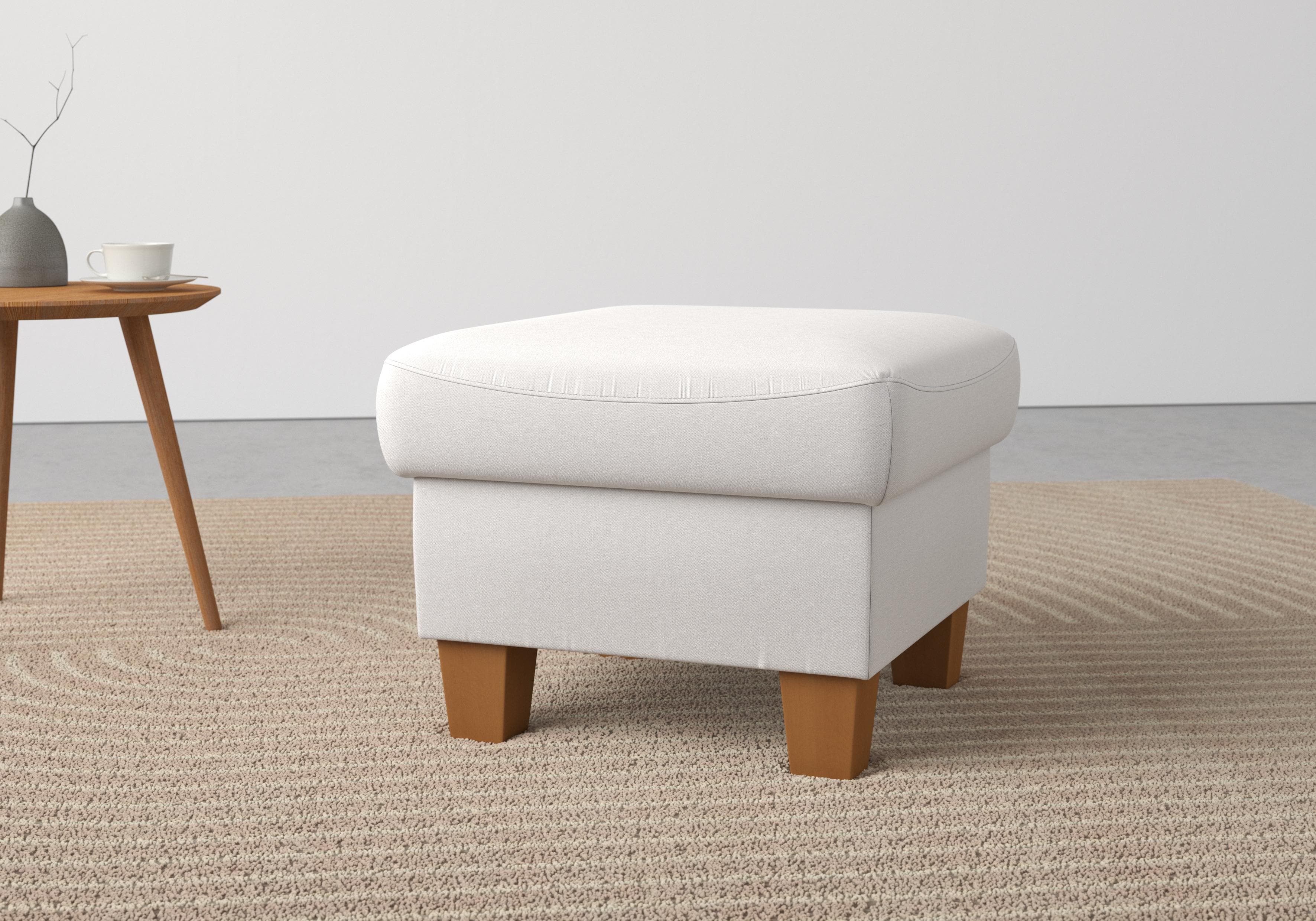 HOME AFFAIRE Stauraumhocker Caldera Silber Easy Care Bezug