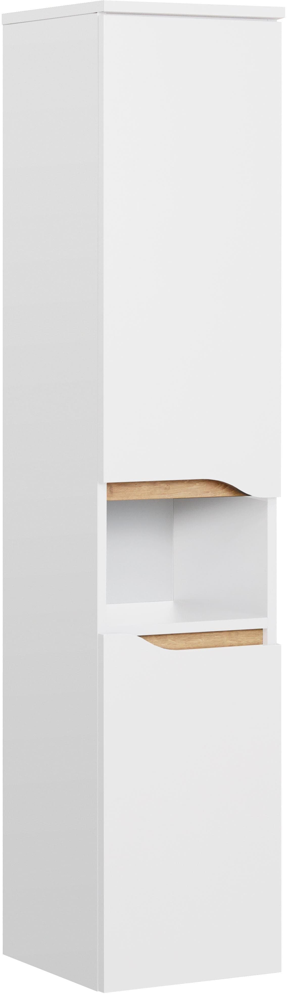 Midischrank SAPHIR Quickset Badschrank 30 cm Weiß Seidenglanz