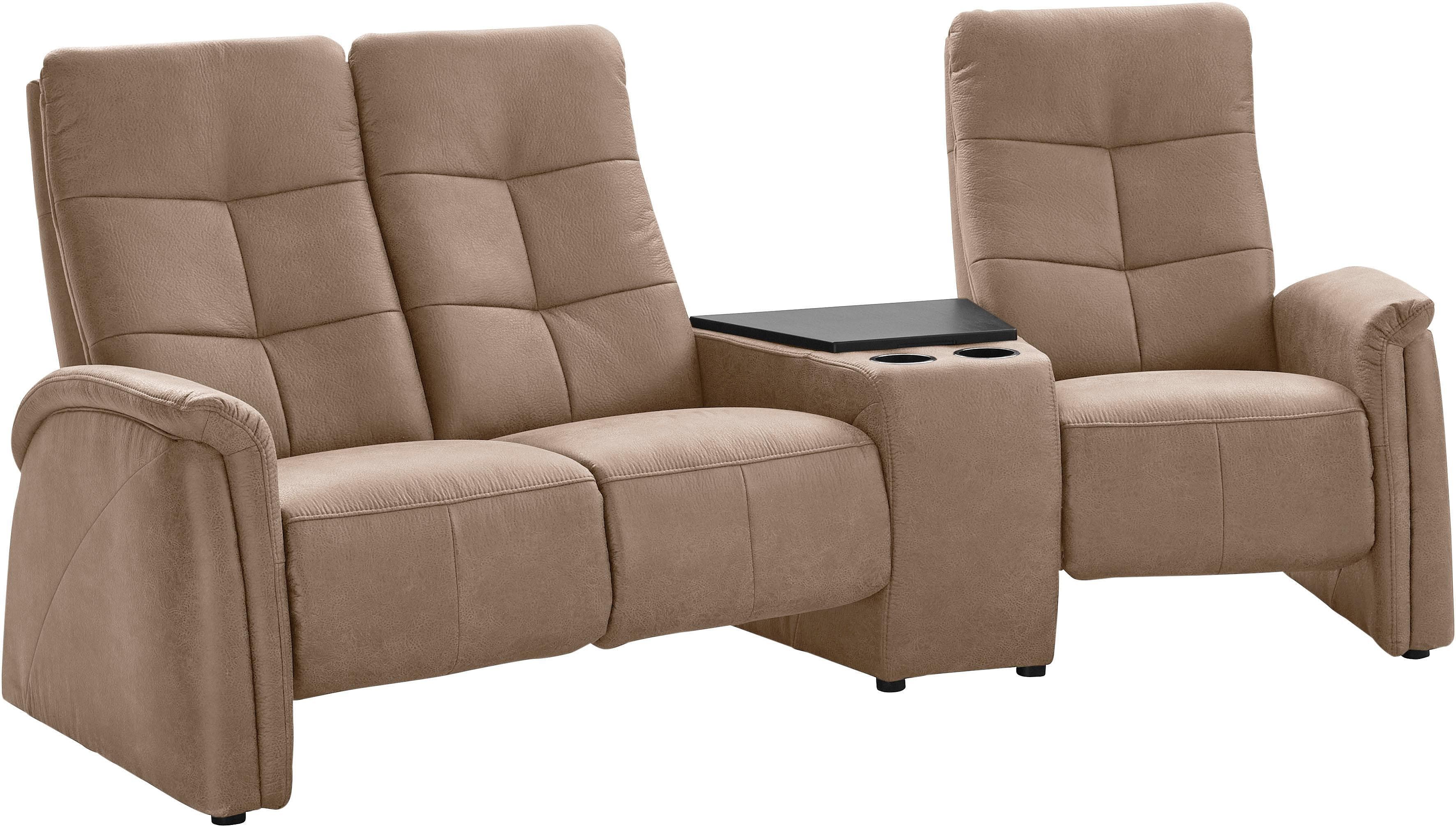 EXXPO Sofa Tivoli 3-Sitzer Relaxfunktion Beige Sahara
