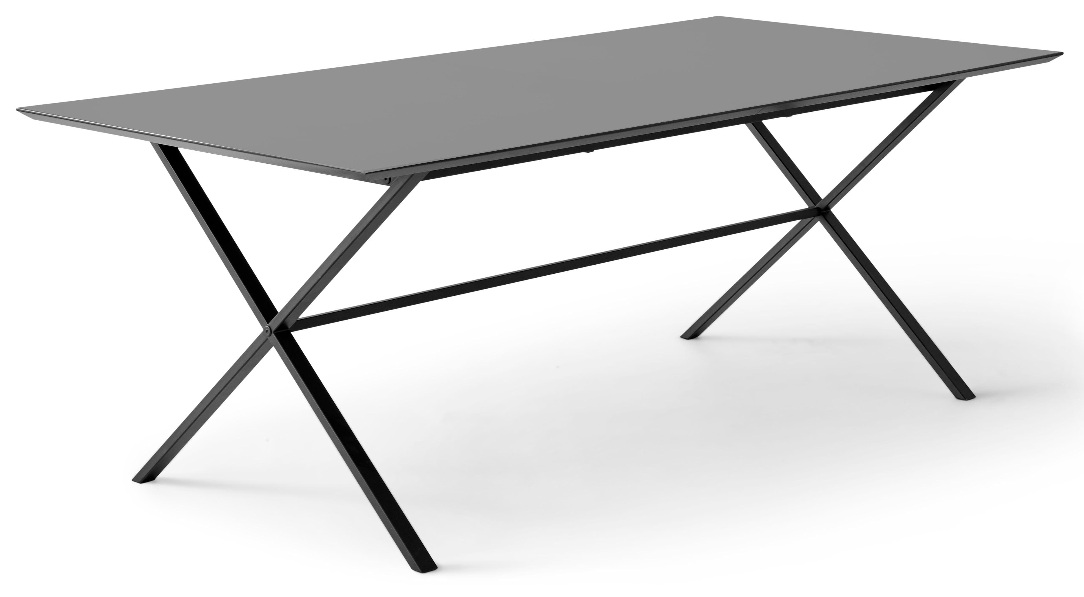 HAMMEL FURNITURE Meza Esstisch mit Auszugsfunktion Graphit/Schwarz